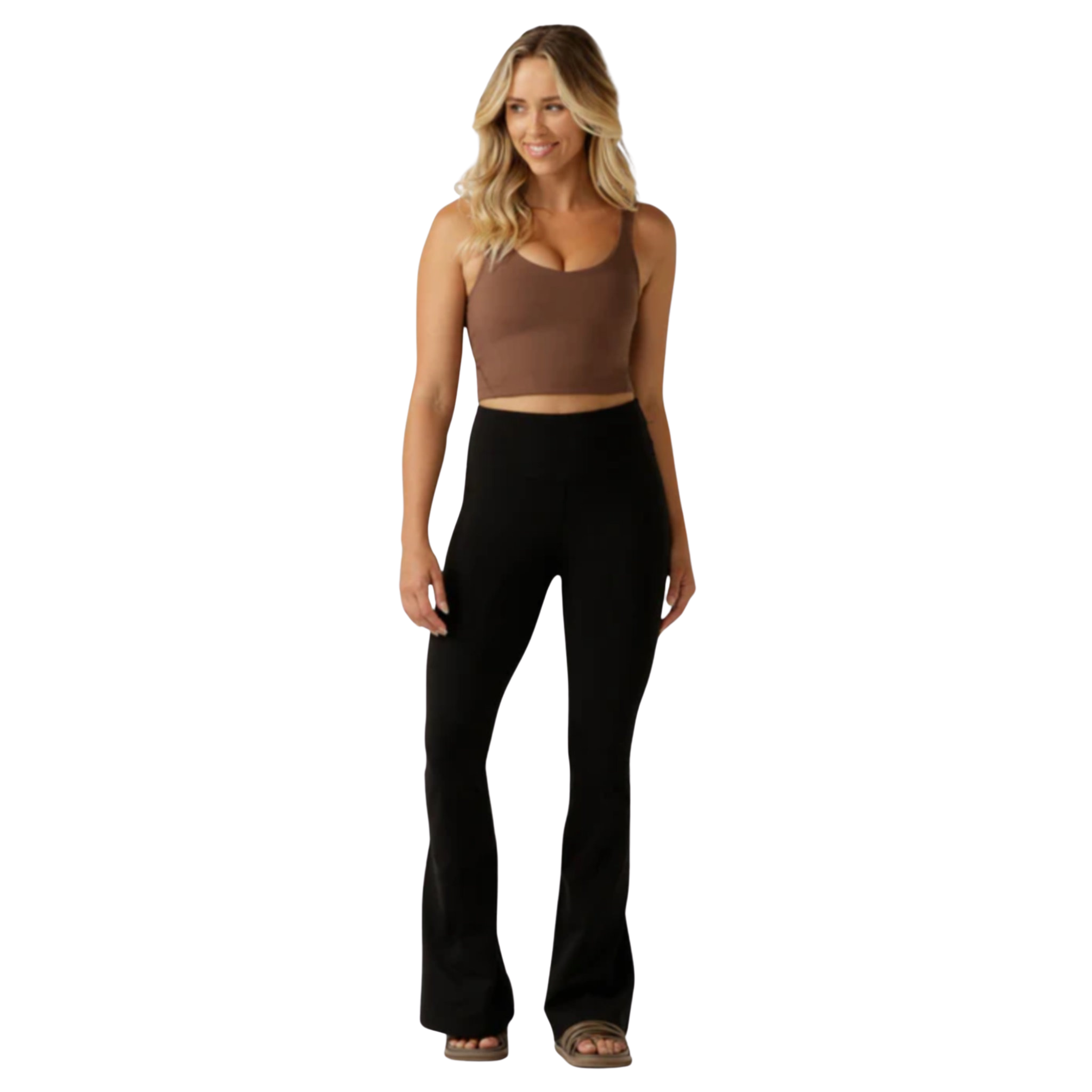 Lorna Jane Lotus Womens Flared Leggings
