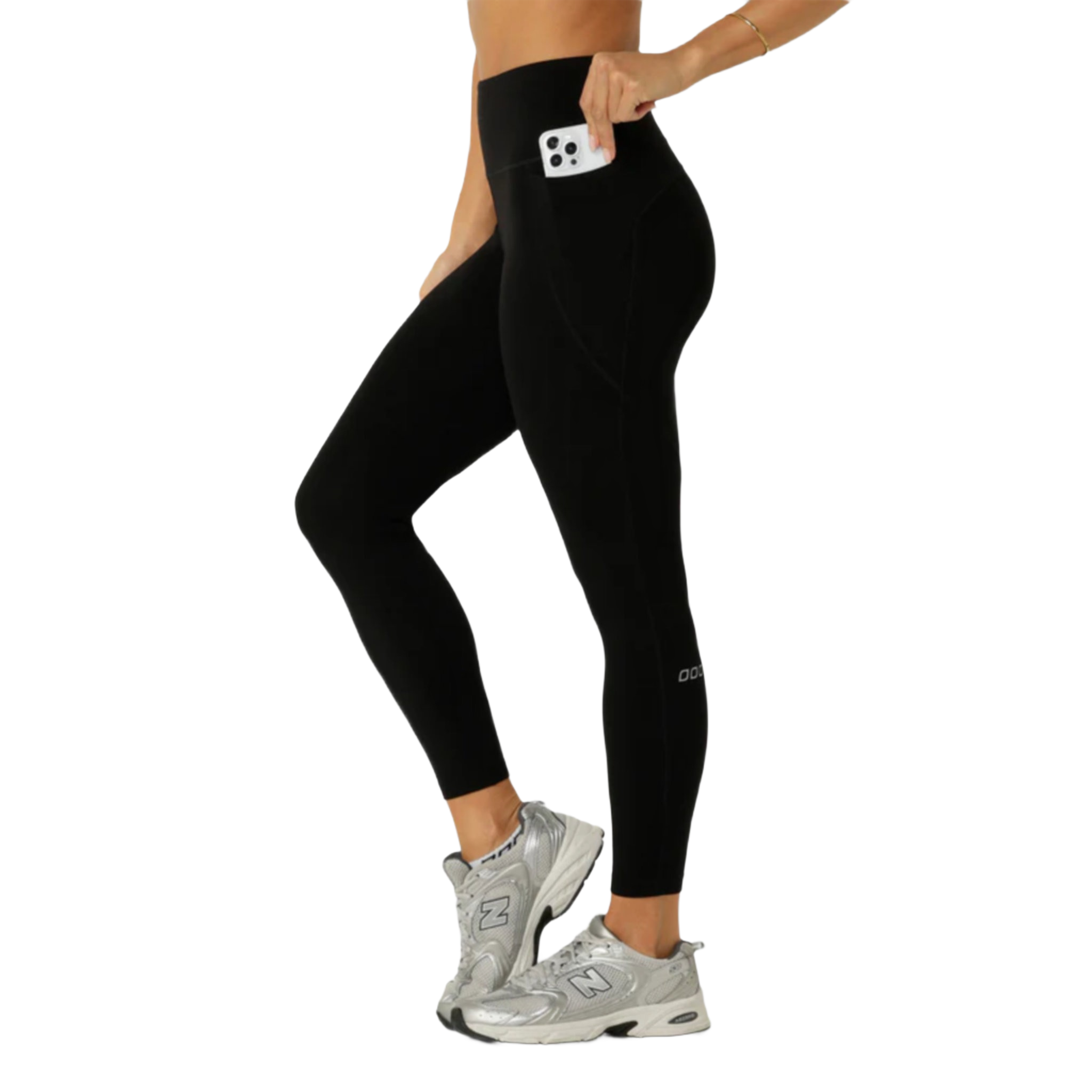 Lorna Jane Amy No Chafe Phone Pocket Ankle Biter Womens Tights