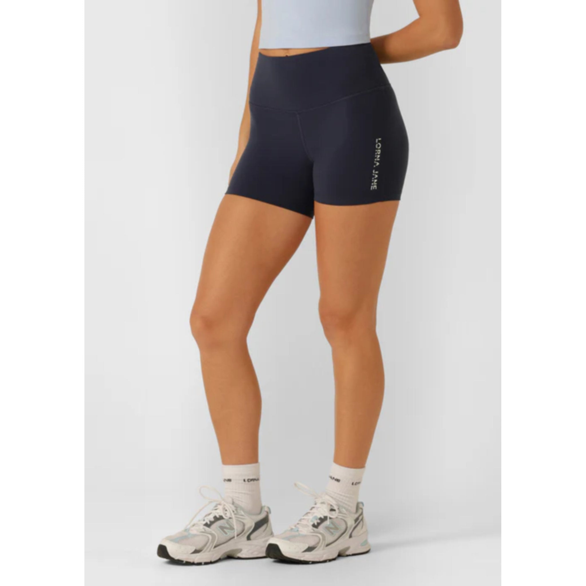 Lorna Jane Lotus Phone Pocket 12cm Womens Bike Shorts