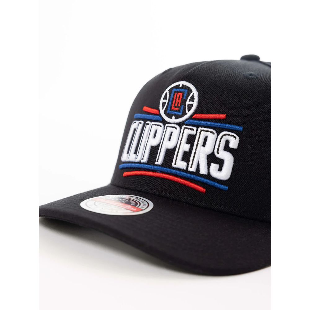 Mitchell & Ness Team Logo 5 Panel Classic Red Snapback - Los Angeles Clippers