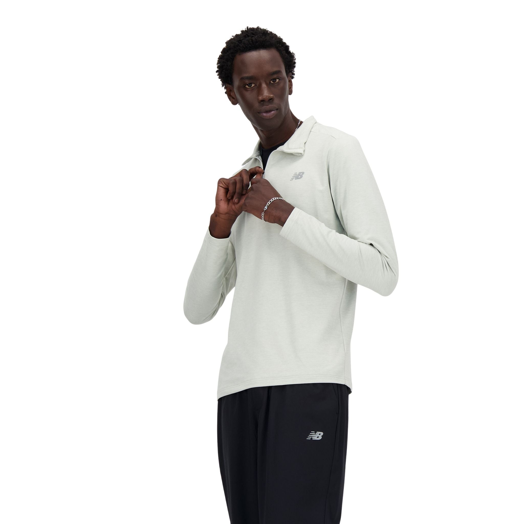 New Balance Sport Essentials Space Dye Mens Quarter-Zip