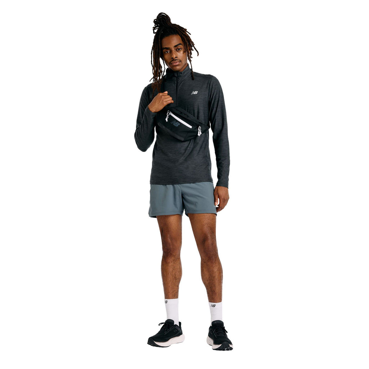 New Balance Sport Essentials Space Dye Mens Quarter-Zip