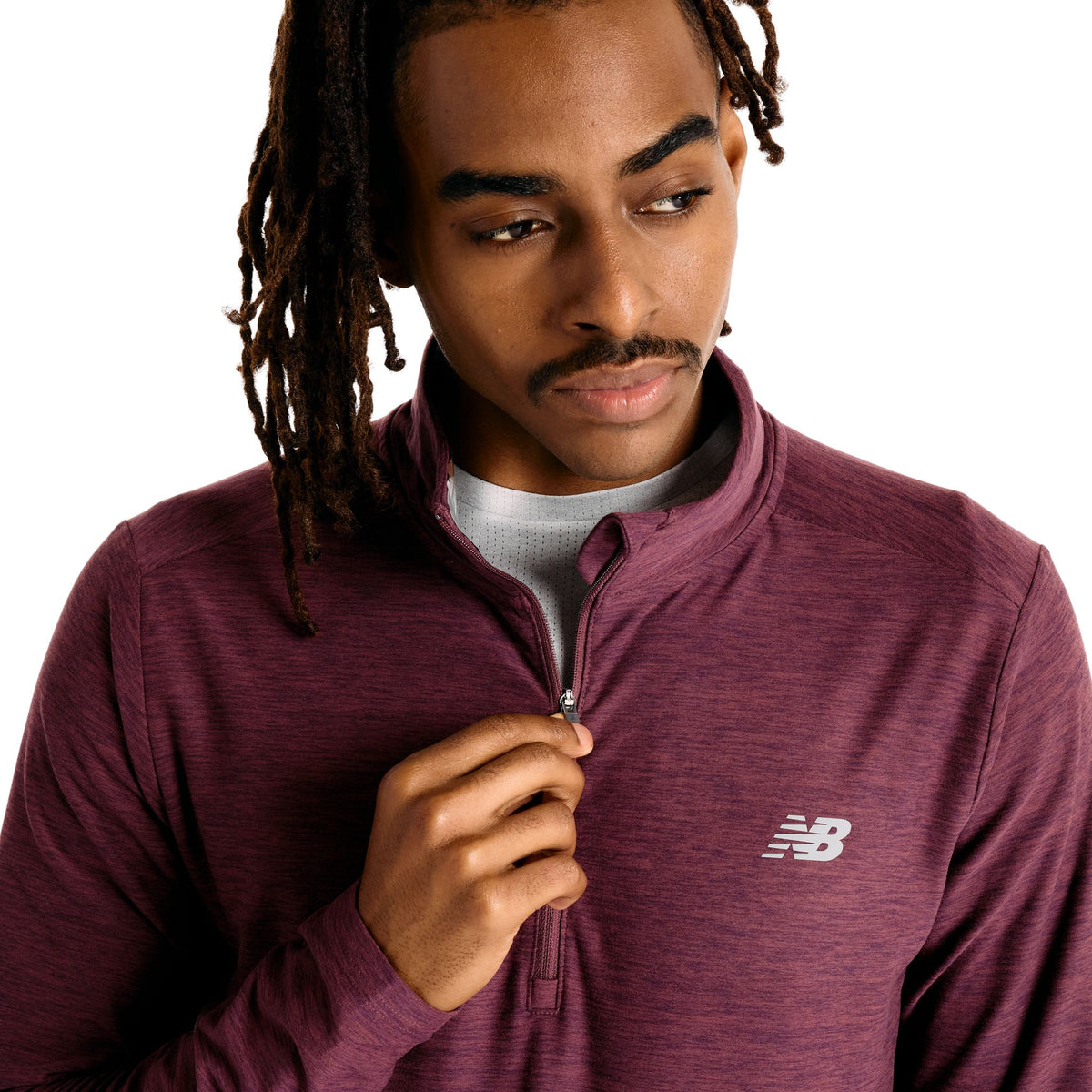 New Balance Sport Essentials Space Dye Mens Quarter-Zip