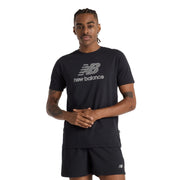 New Balance Heathertech Logo Mens Tee