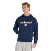 New Balance Relaxed Linear Athletics Mens Hoodie