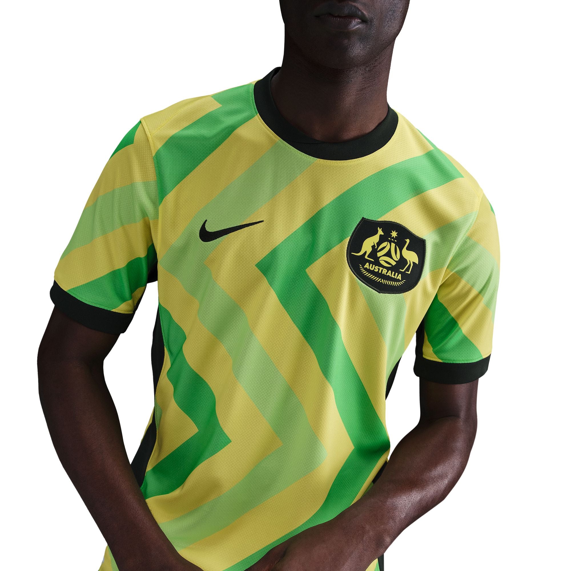 Nike Australia 2025/26 Stadium Home Dri-FIT Soccer Replica Mens Jersey