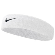 White, Nike Swoosh Headband White-Black - SportsPower