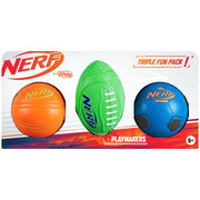 Nerf Basketball, Footy and Soccer 3 Pack