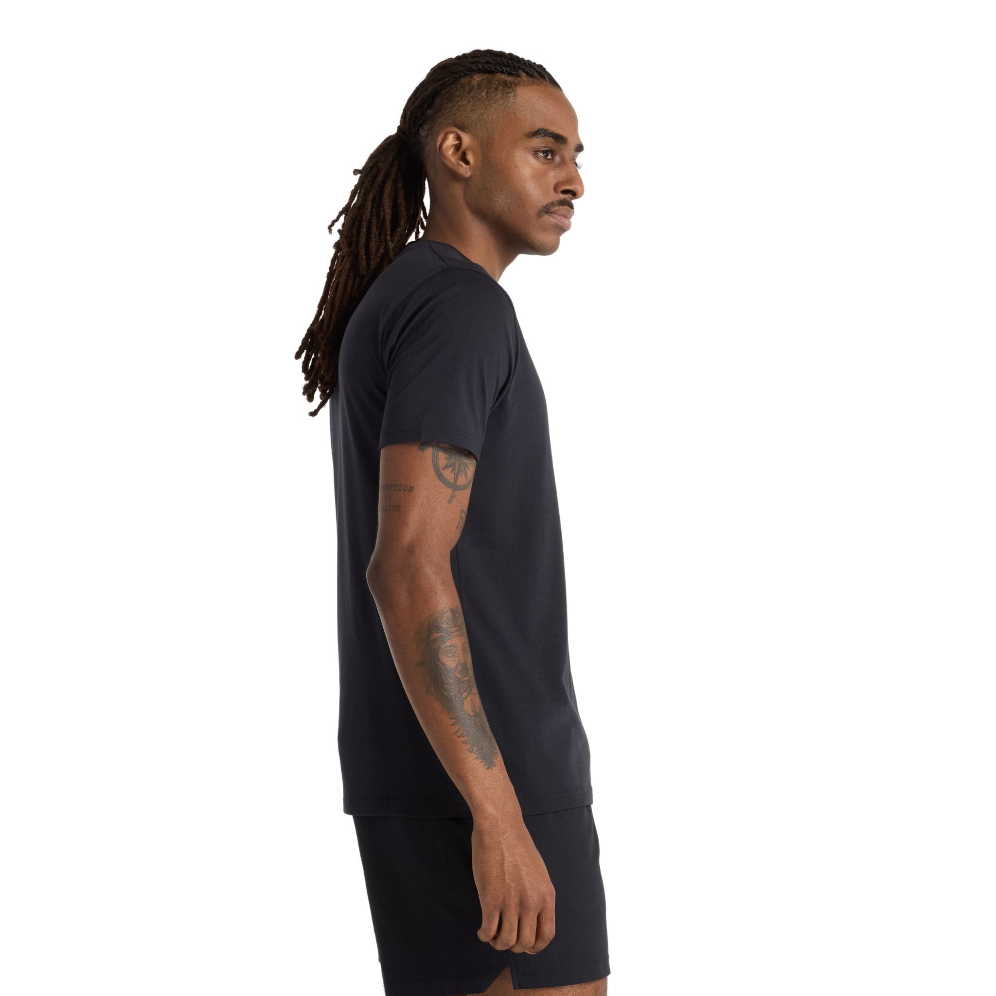 New Balance Heathertech Logo Mens Tee