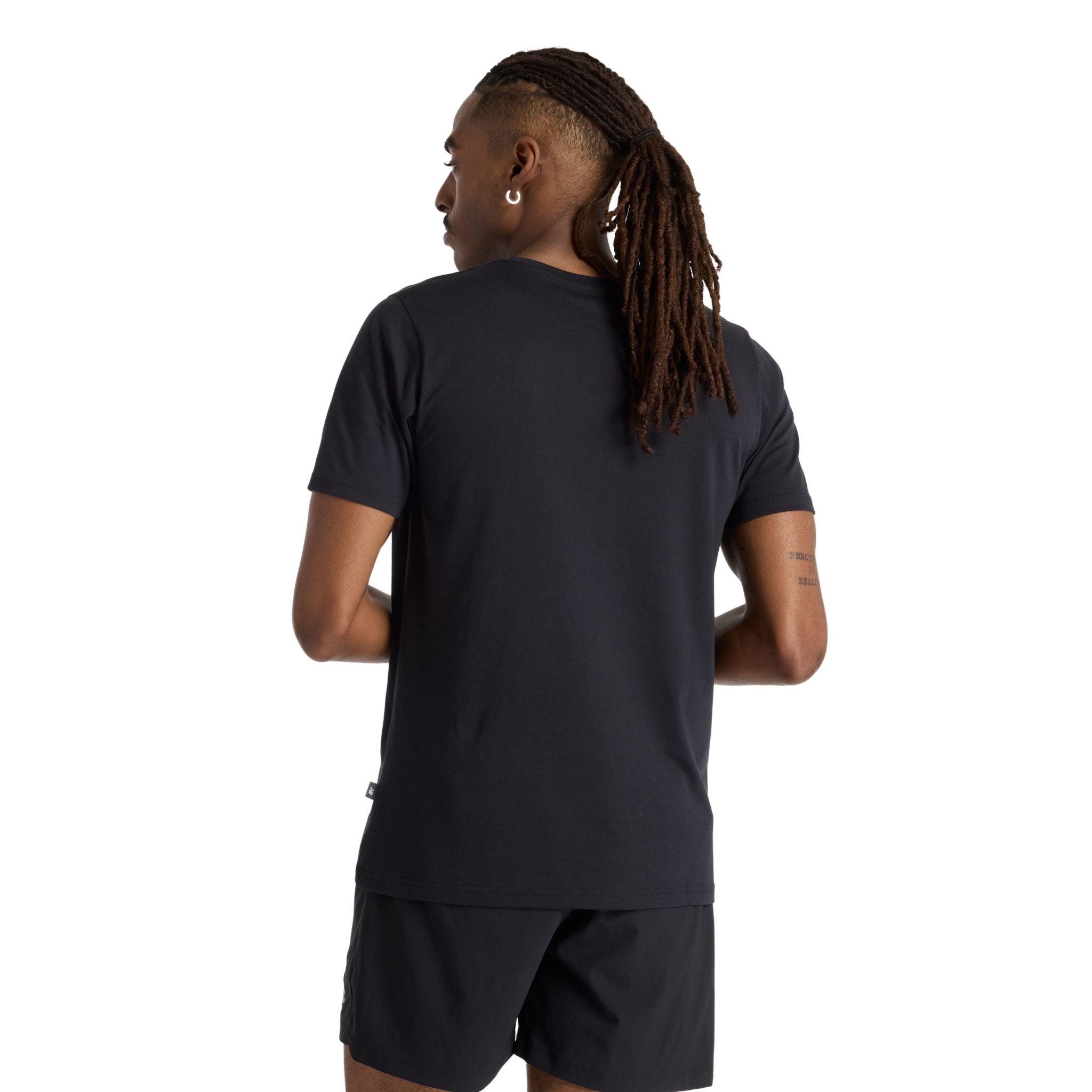 New Balance Heathertech Logo Mens Tee