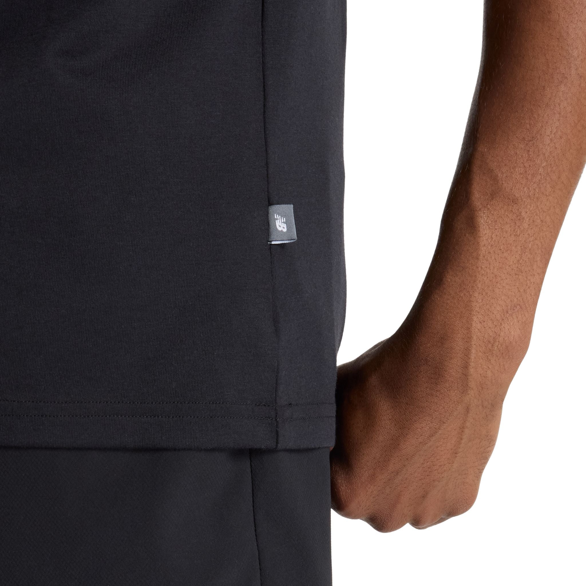 New Balance Heathertech Logo Mens Tee