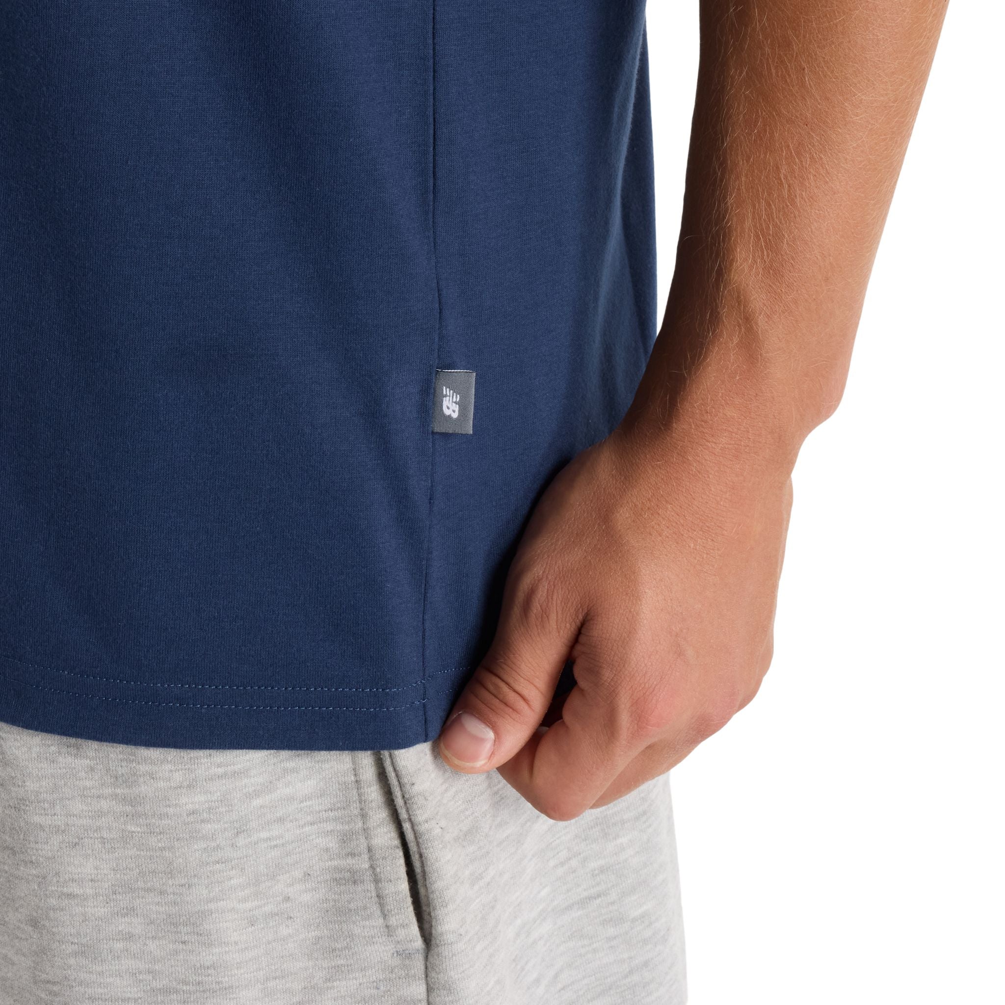 New Balance Heathertech Logo Mens Tee