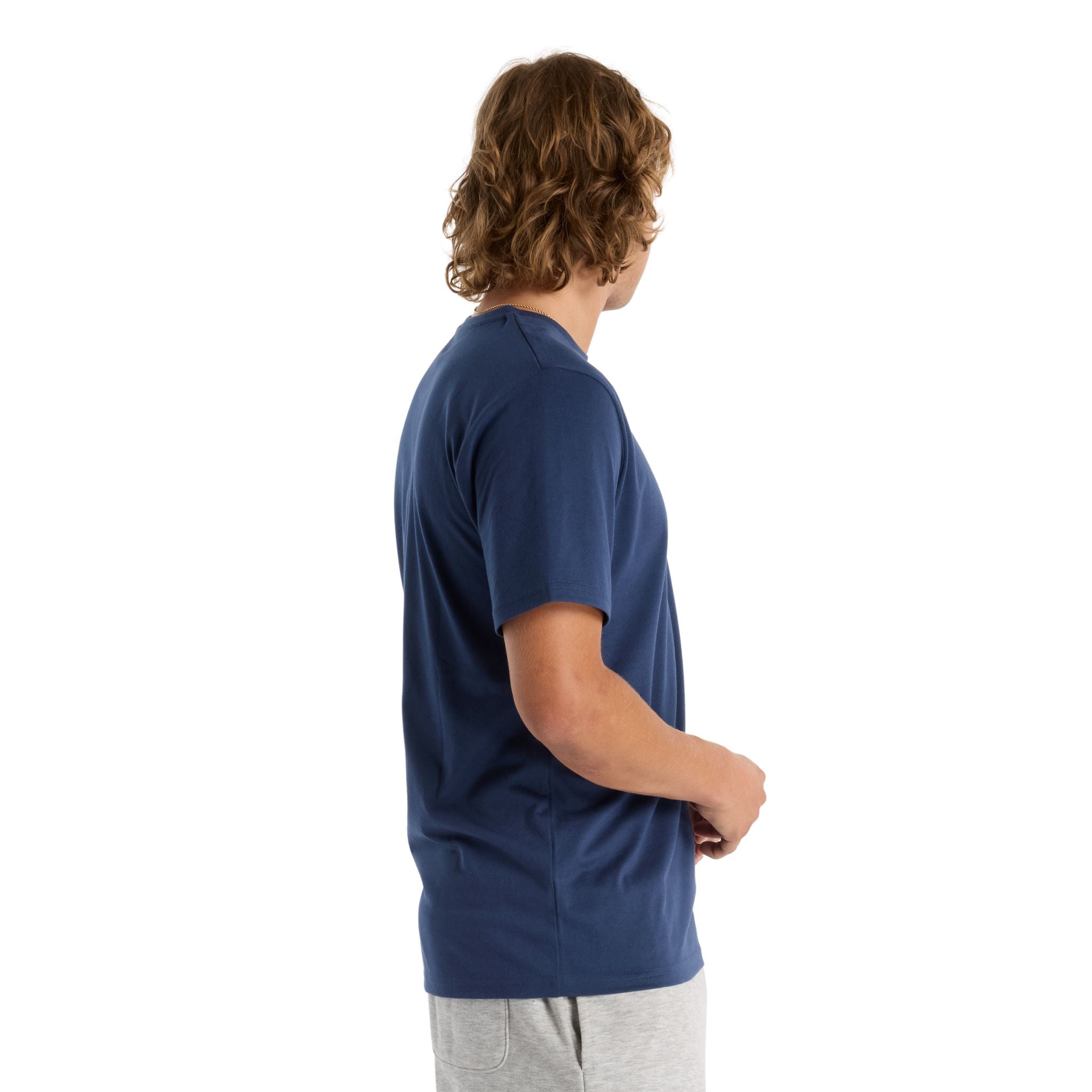 New Balance Heathertech Logo Mens Tee