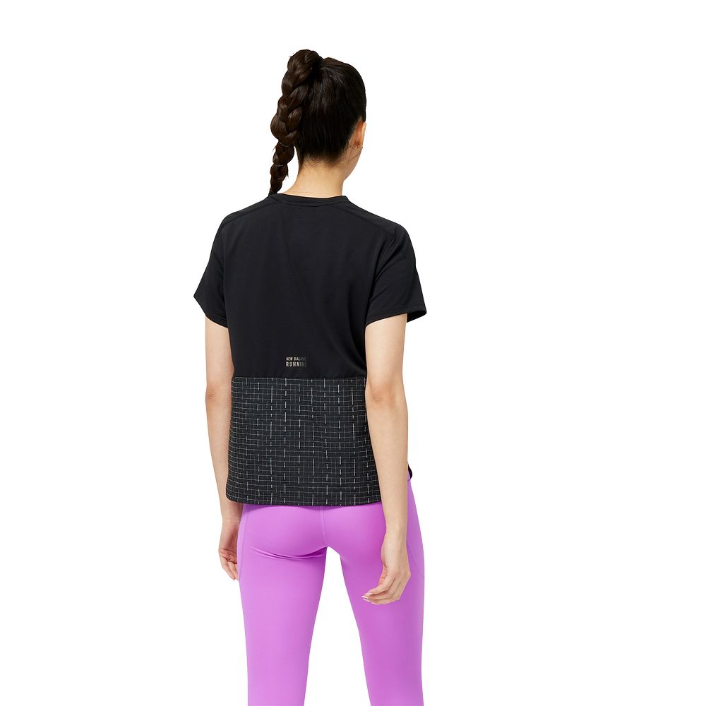 New Balance Impact Run Luminous Womens Short Sleeve Top