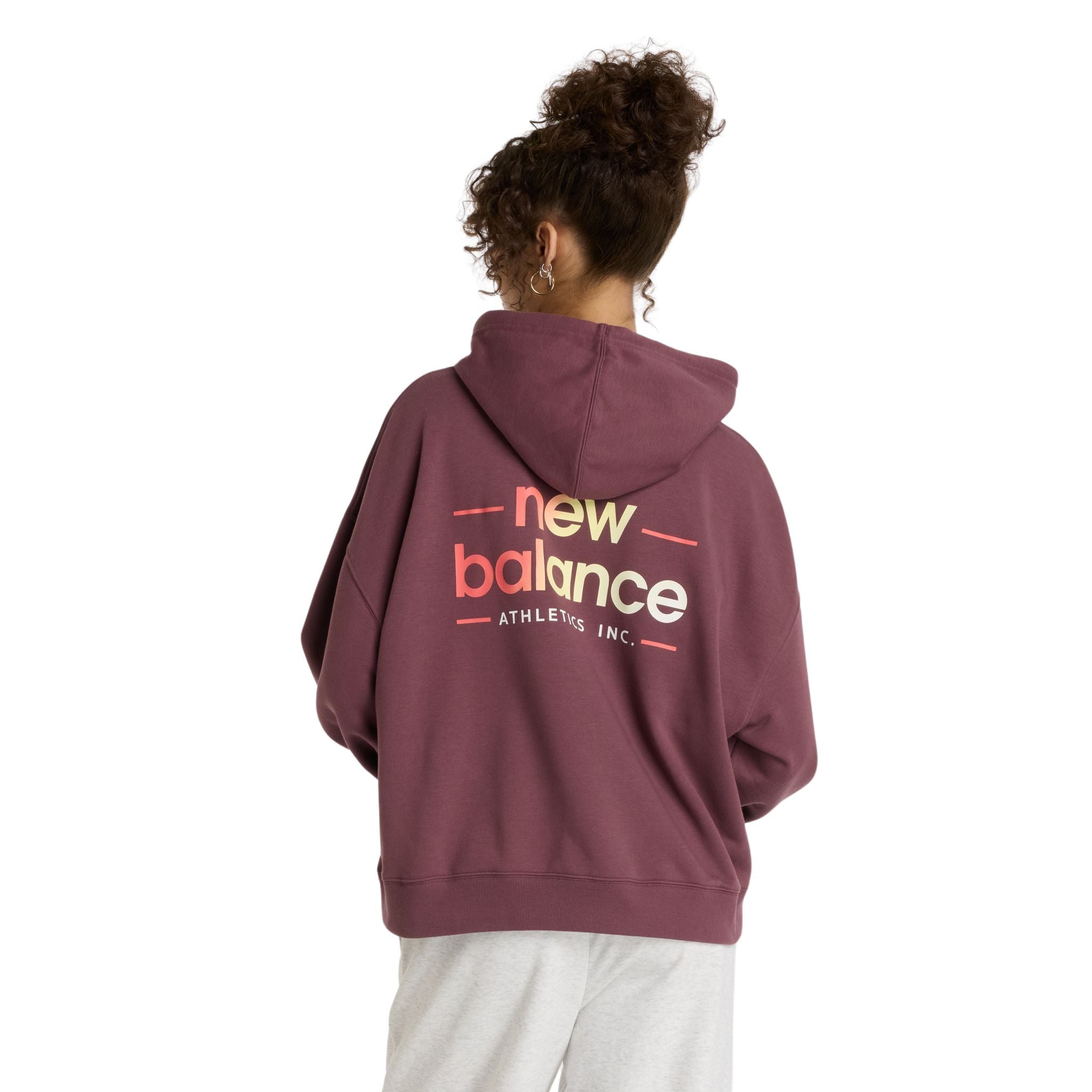 New Balance Multi Colour Logo Womens Hoodie