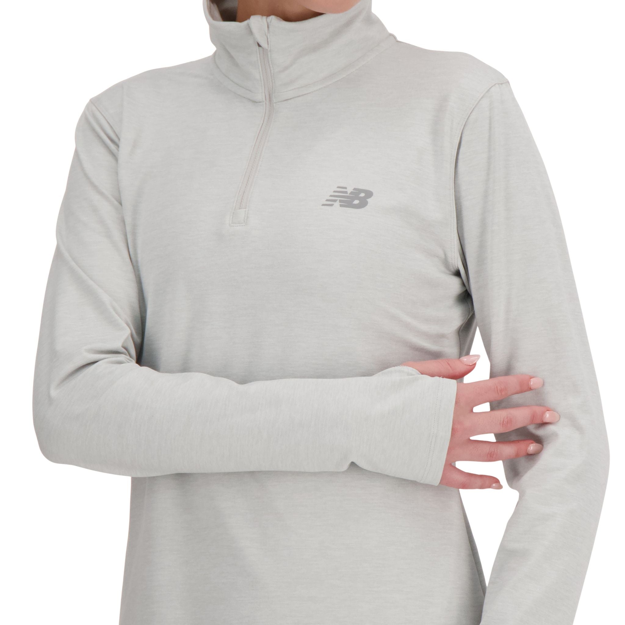 New Balance Sport Essentials Space Dye Womens Quarter Zip