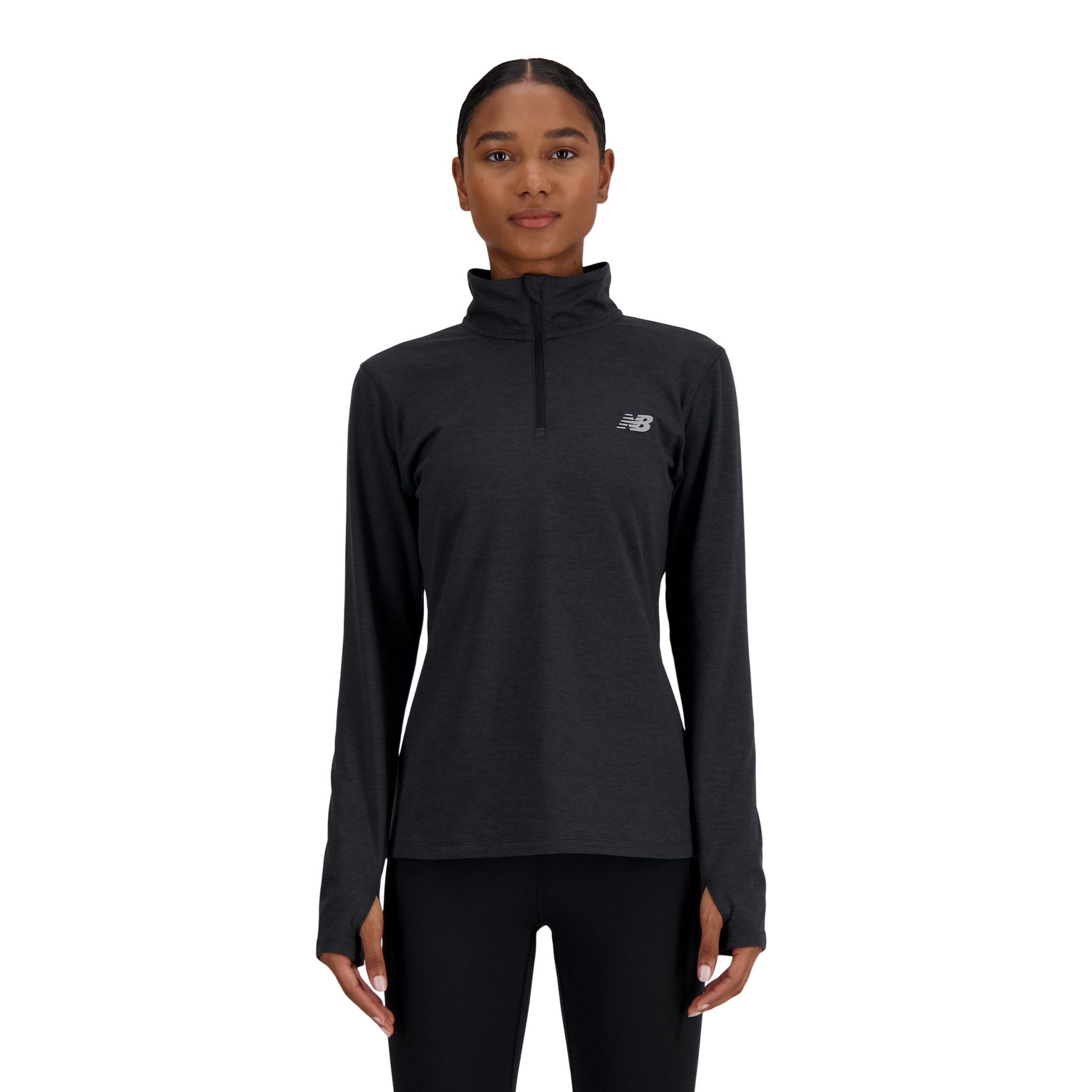 New Balance Sport Essentials Space Dye Womens Quarter Zip