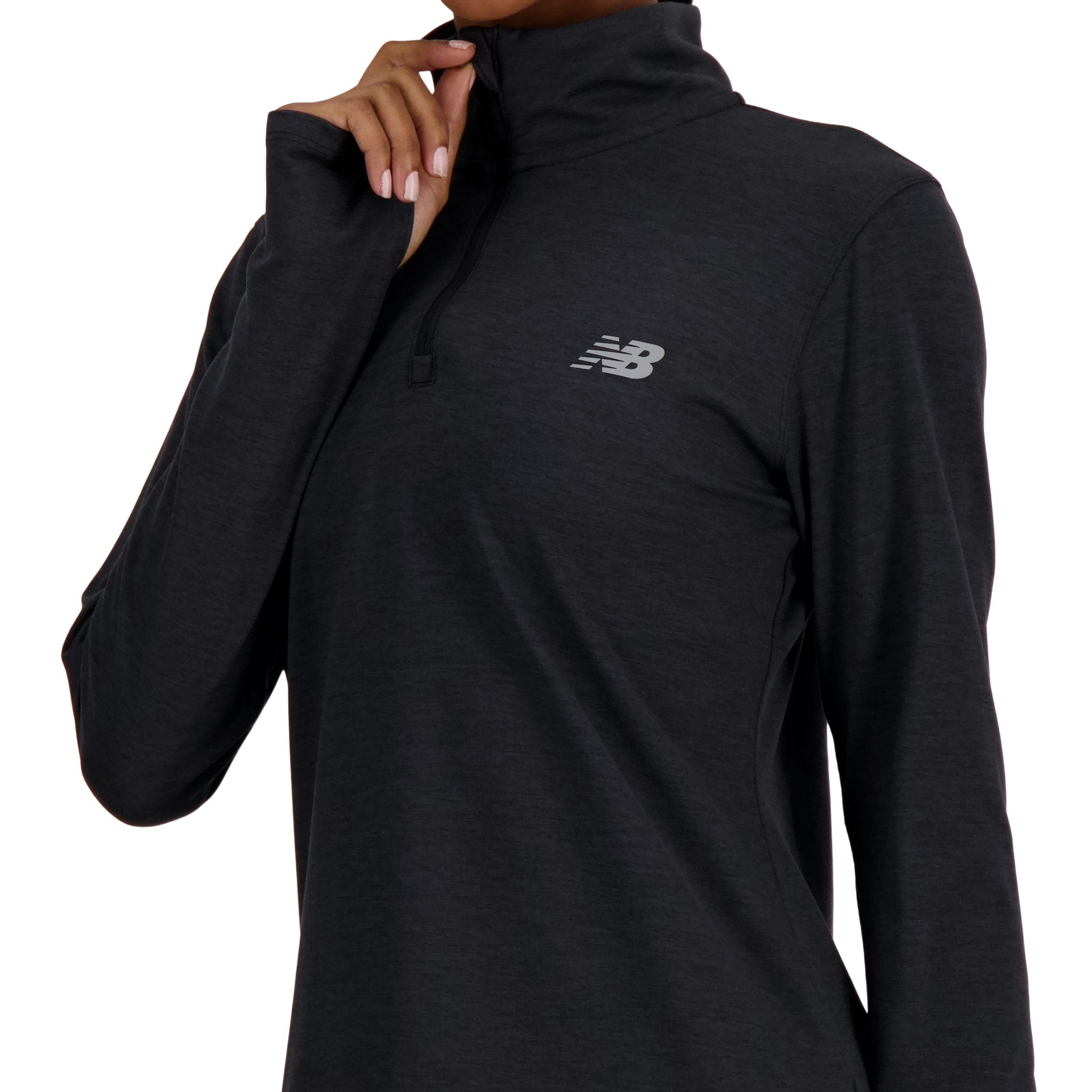 New Balance Sport Essentials Space Dye Womens Quarter Zip