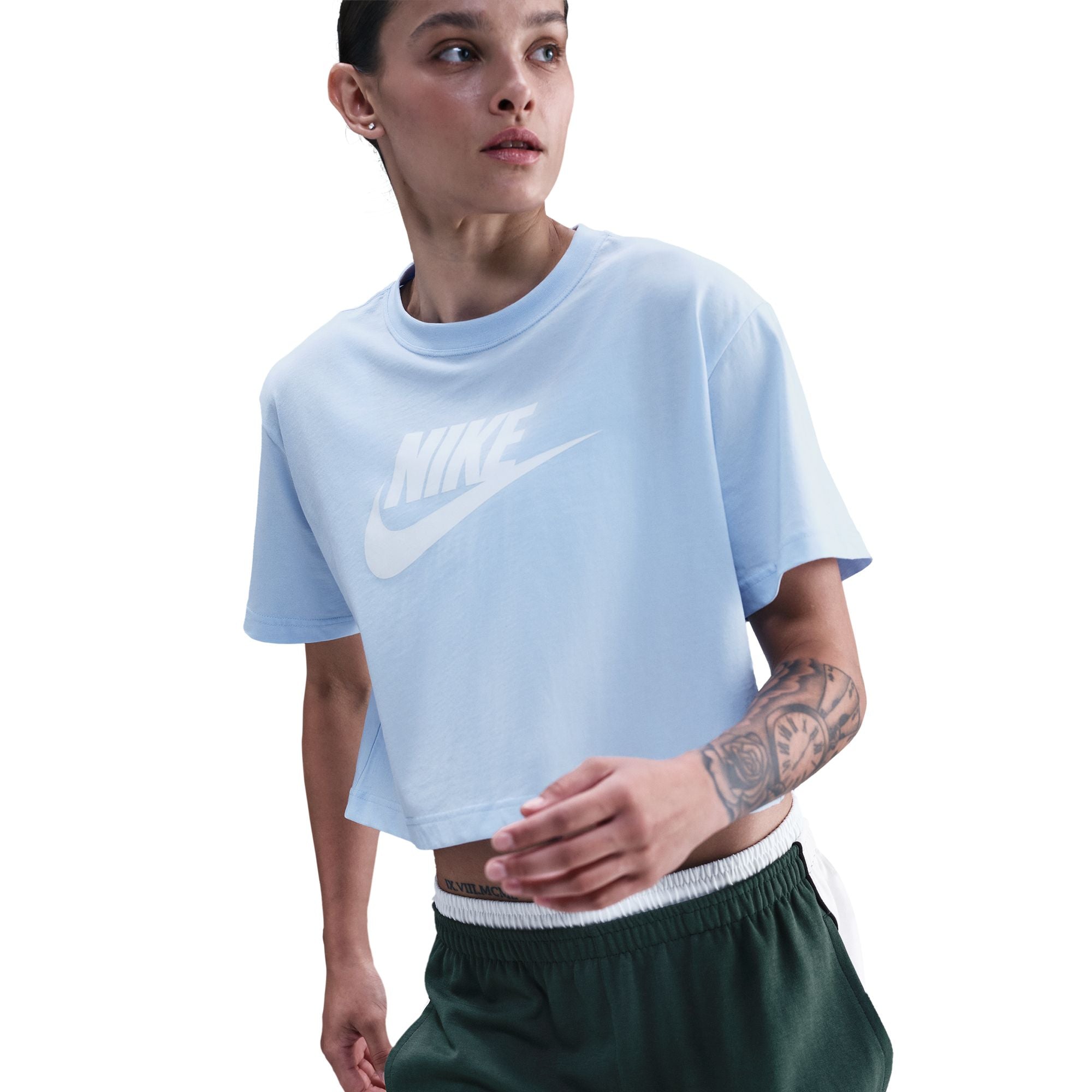 Nike Essential Cropped Logo Womens Tee