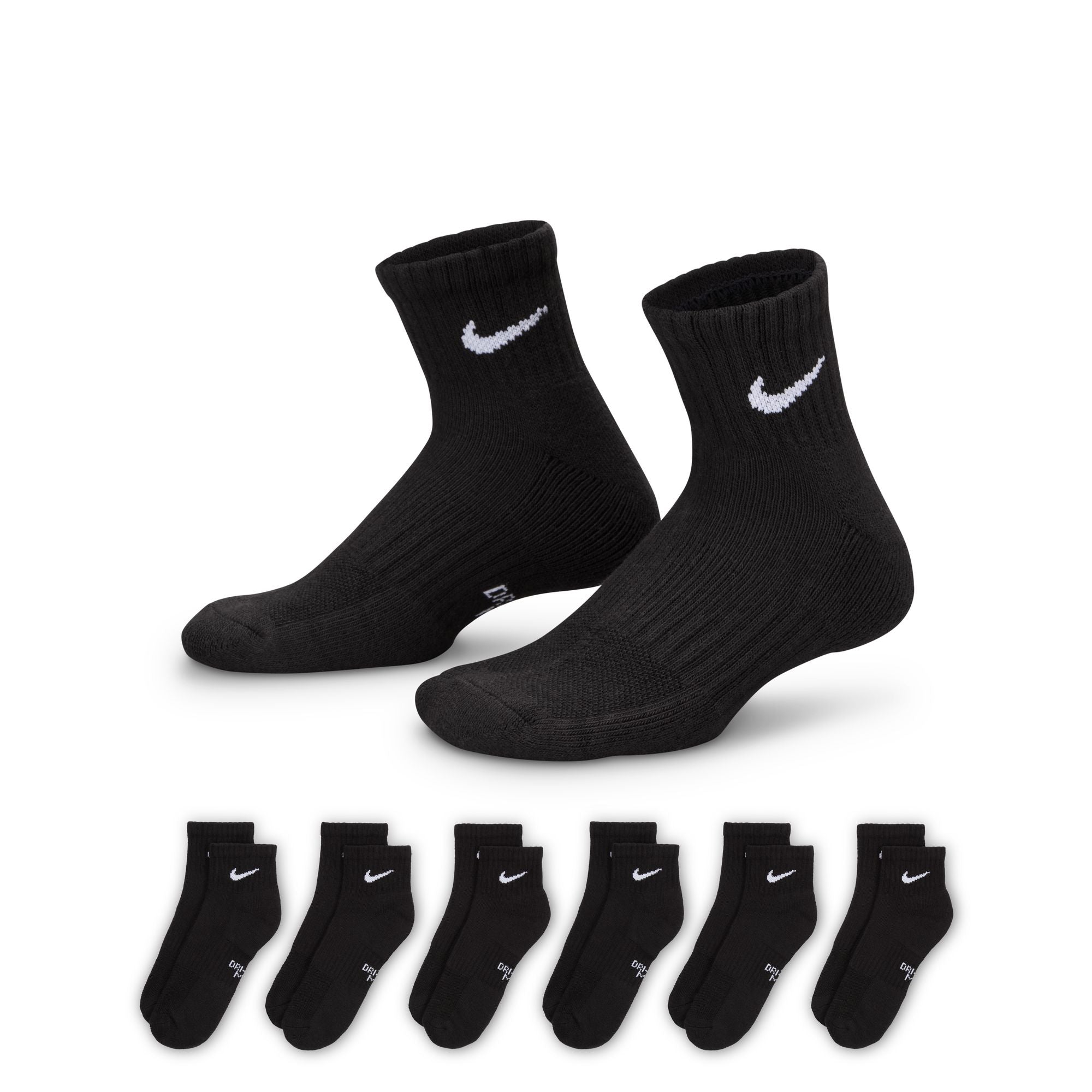 Nike Everyday Ankle Kids Socks 6 Pack
