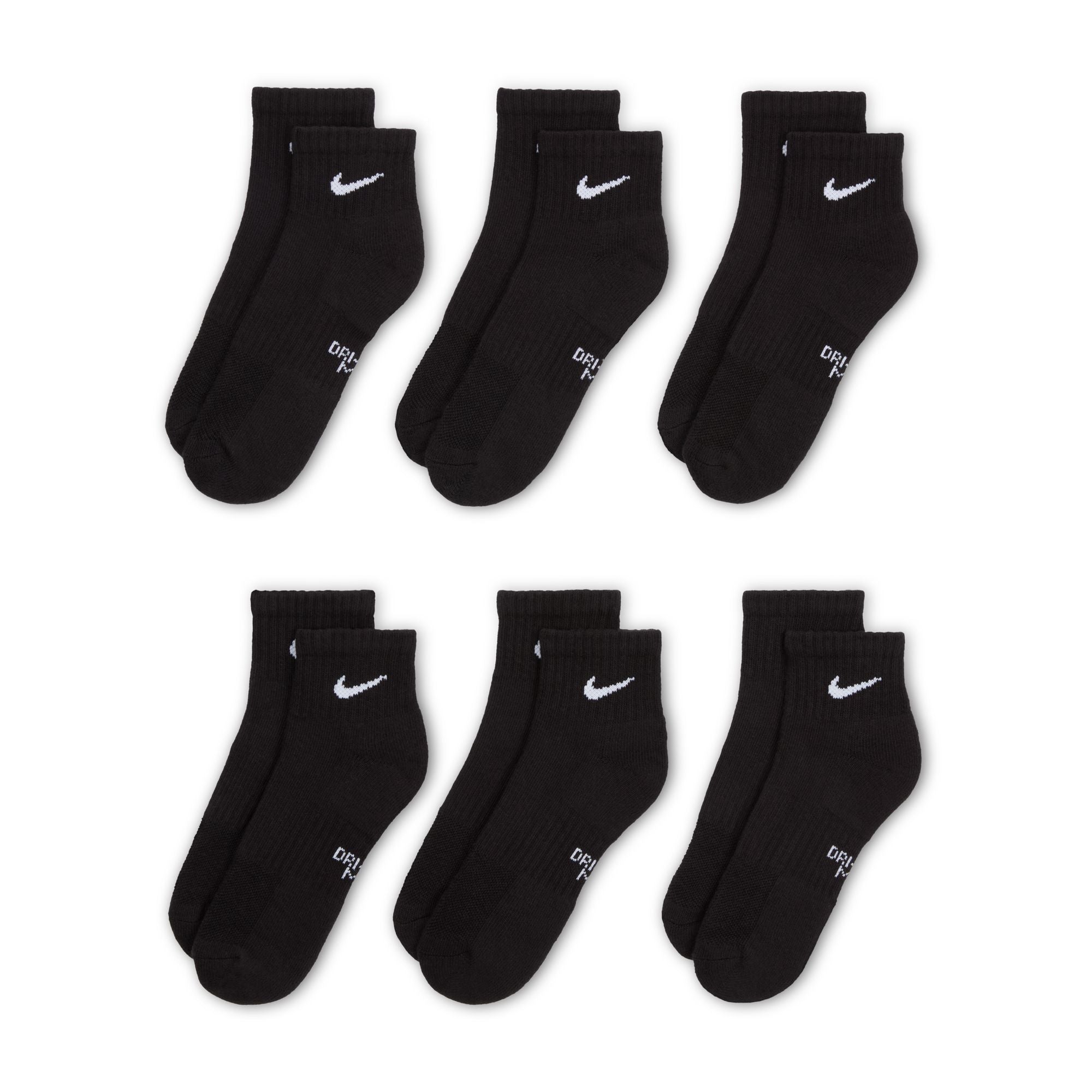 Nike Everyday Ankle Kids Socks 6 Pack