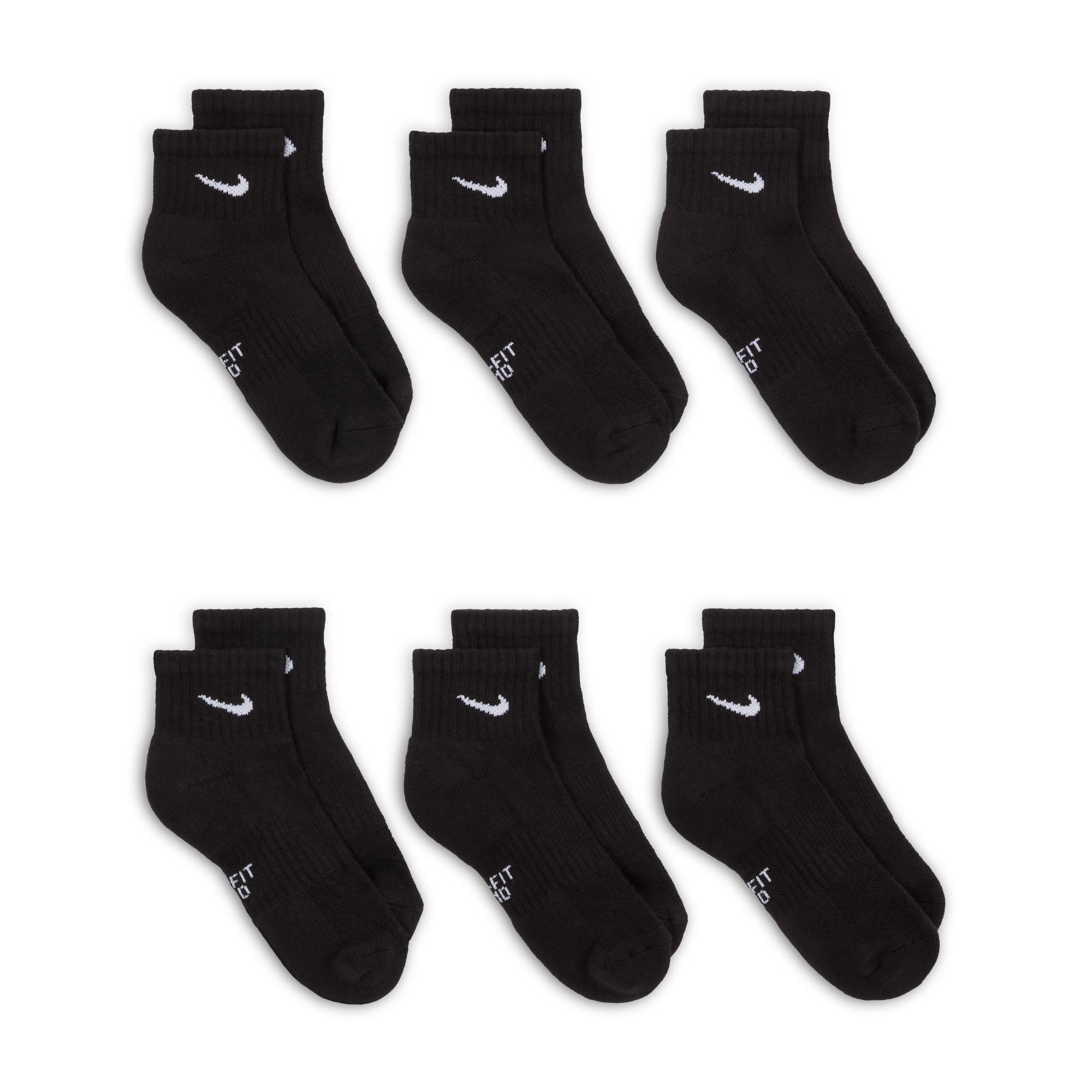 Nike Everyday Ankle Kids Socks 6 Pack