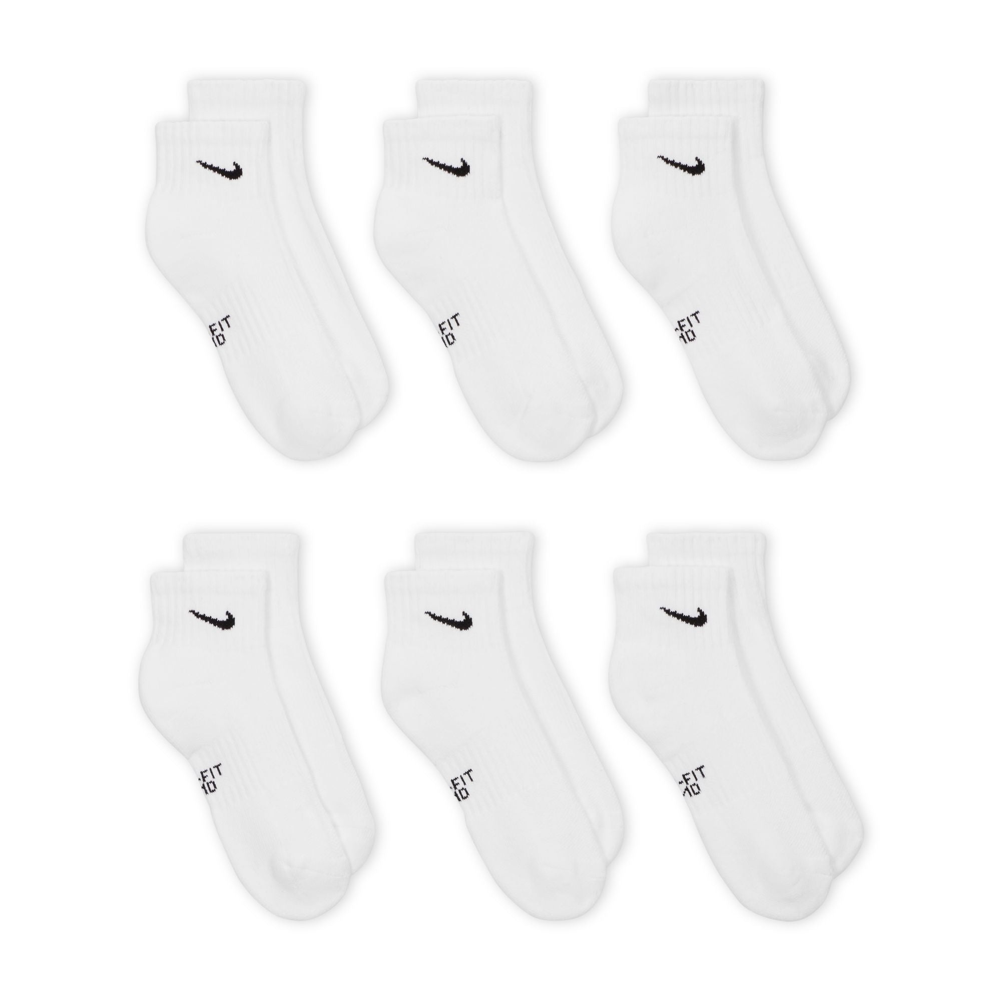 Nike Everyday Ankle Kids Socks 6 Pack