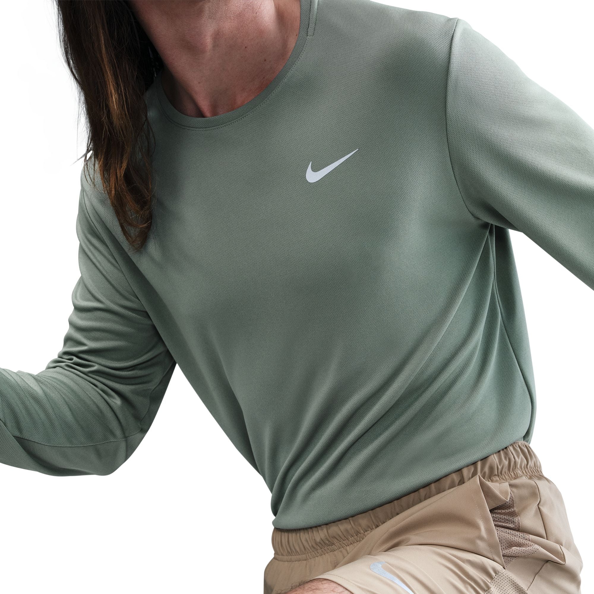 Nike Miler Dri-FIT UV Mens Long-Sleeve Running Top