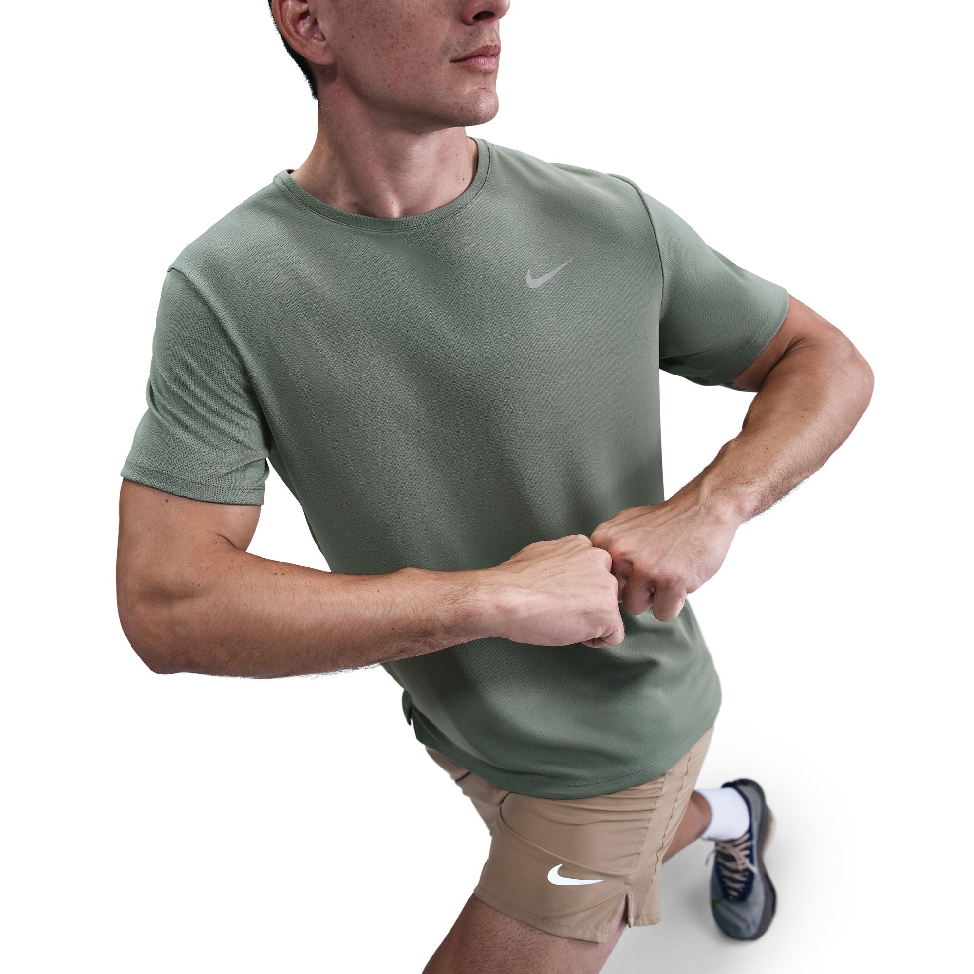 Nike Miler Dri-FIT UV Mens Running Tee