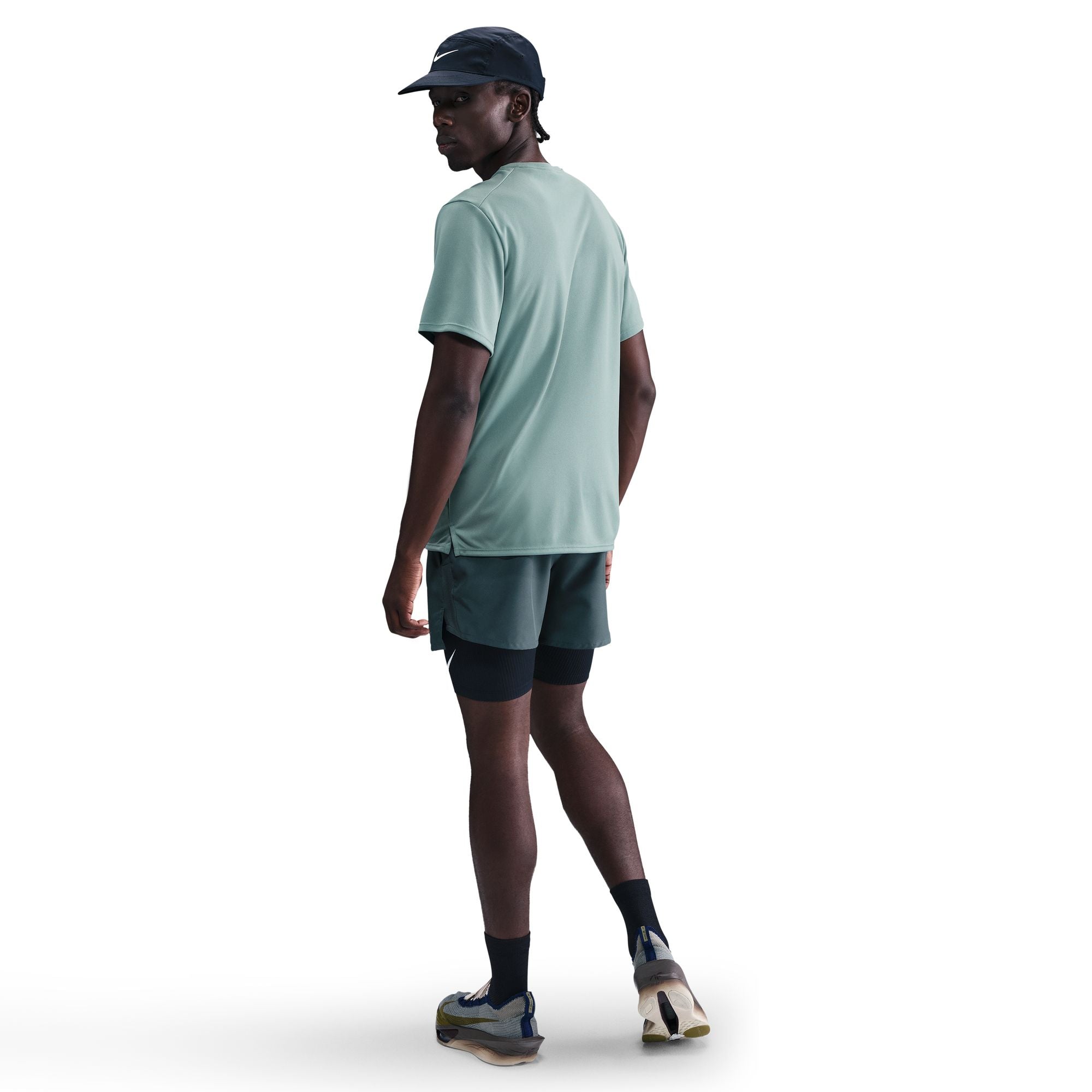 Nike Miler Dri-FIT UV Short Sleeve Mens Running Tee
