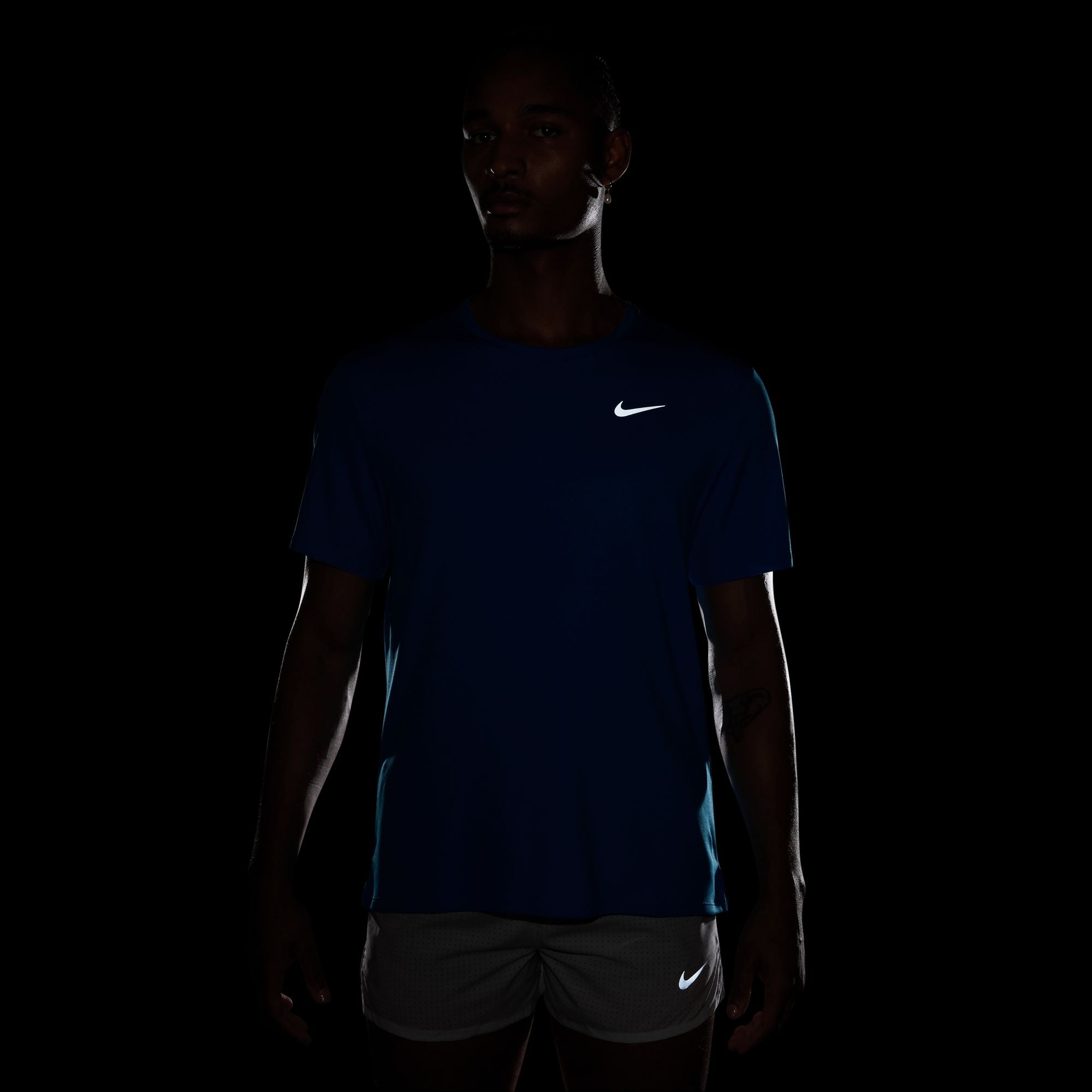 Nike Miler Dri-FIT UV Short Sleeve Mens Running Tee