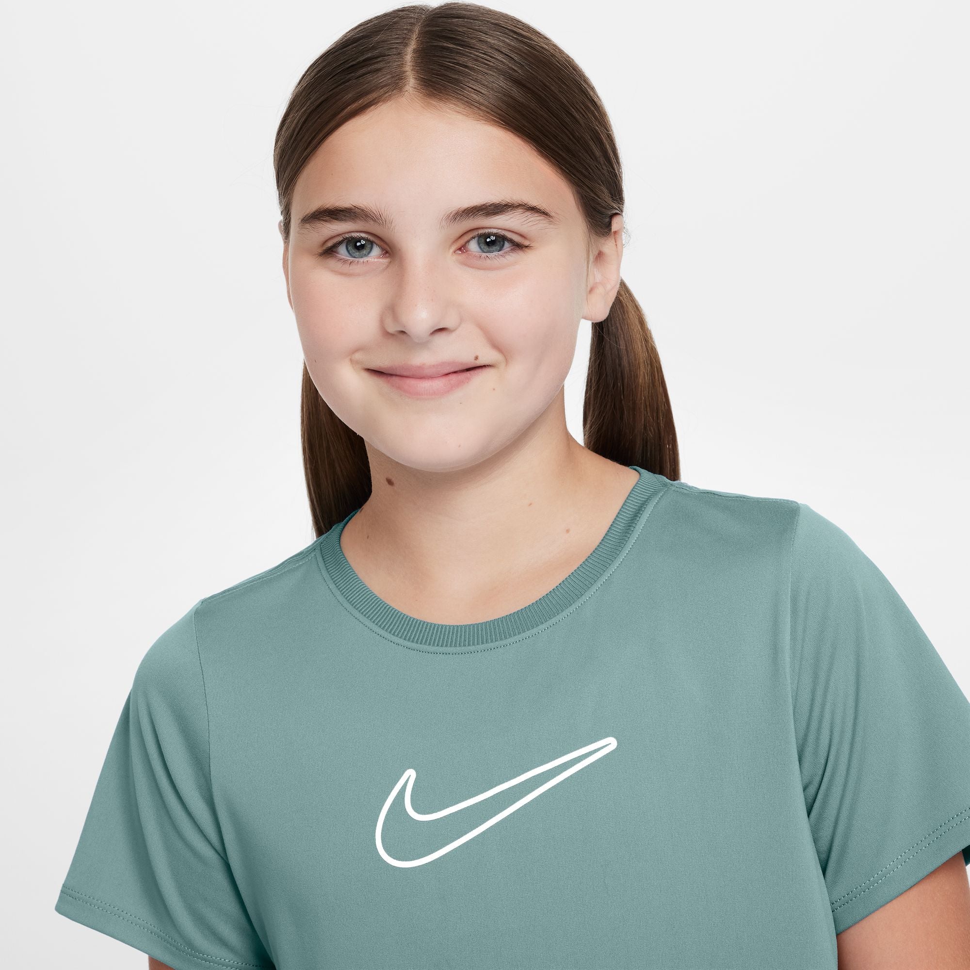 Nike One Fitted Dri-FIT Short-Sleeve Kids Tee