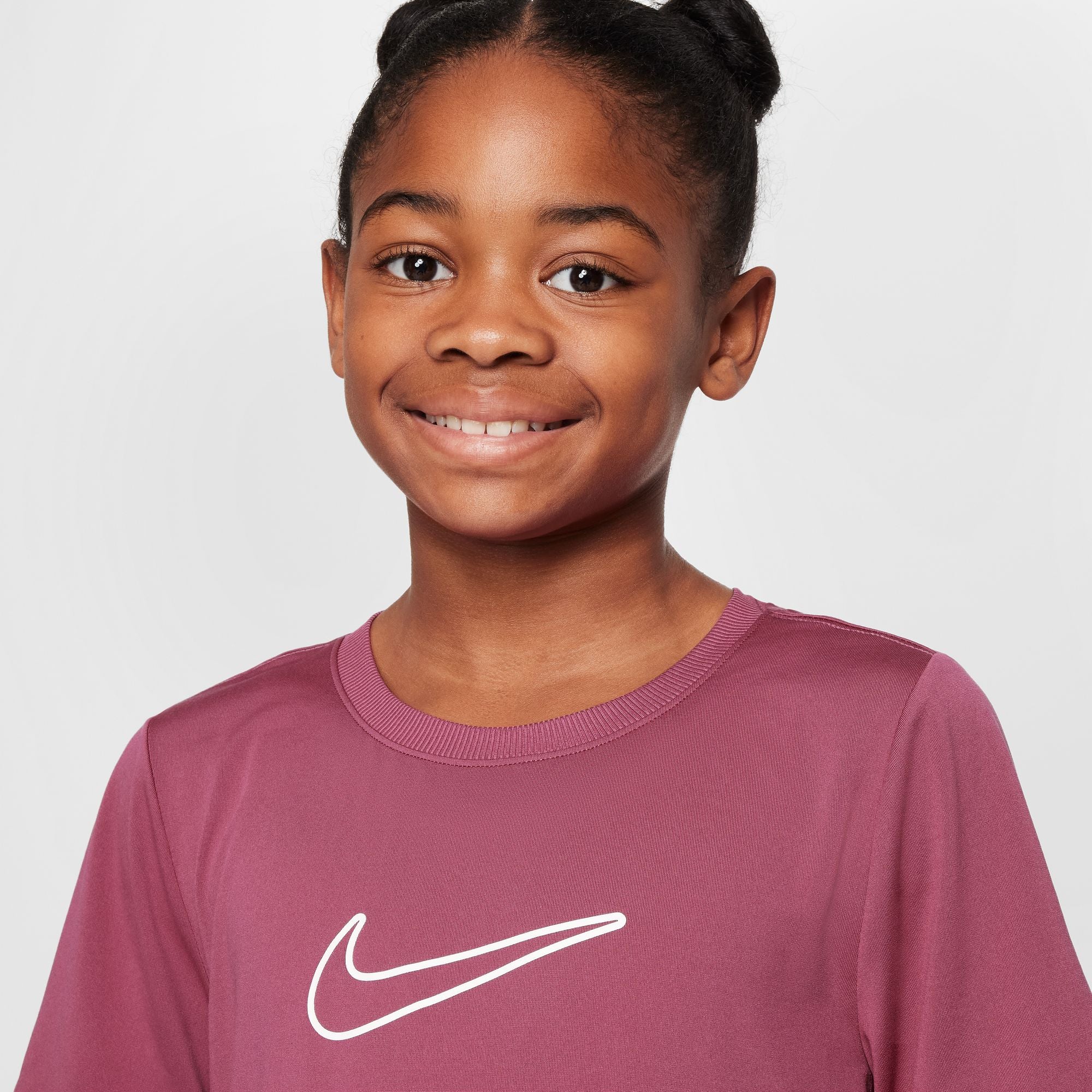 Nike One Fitted Dri-FIT Short-Sleeve Kids Tee