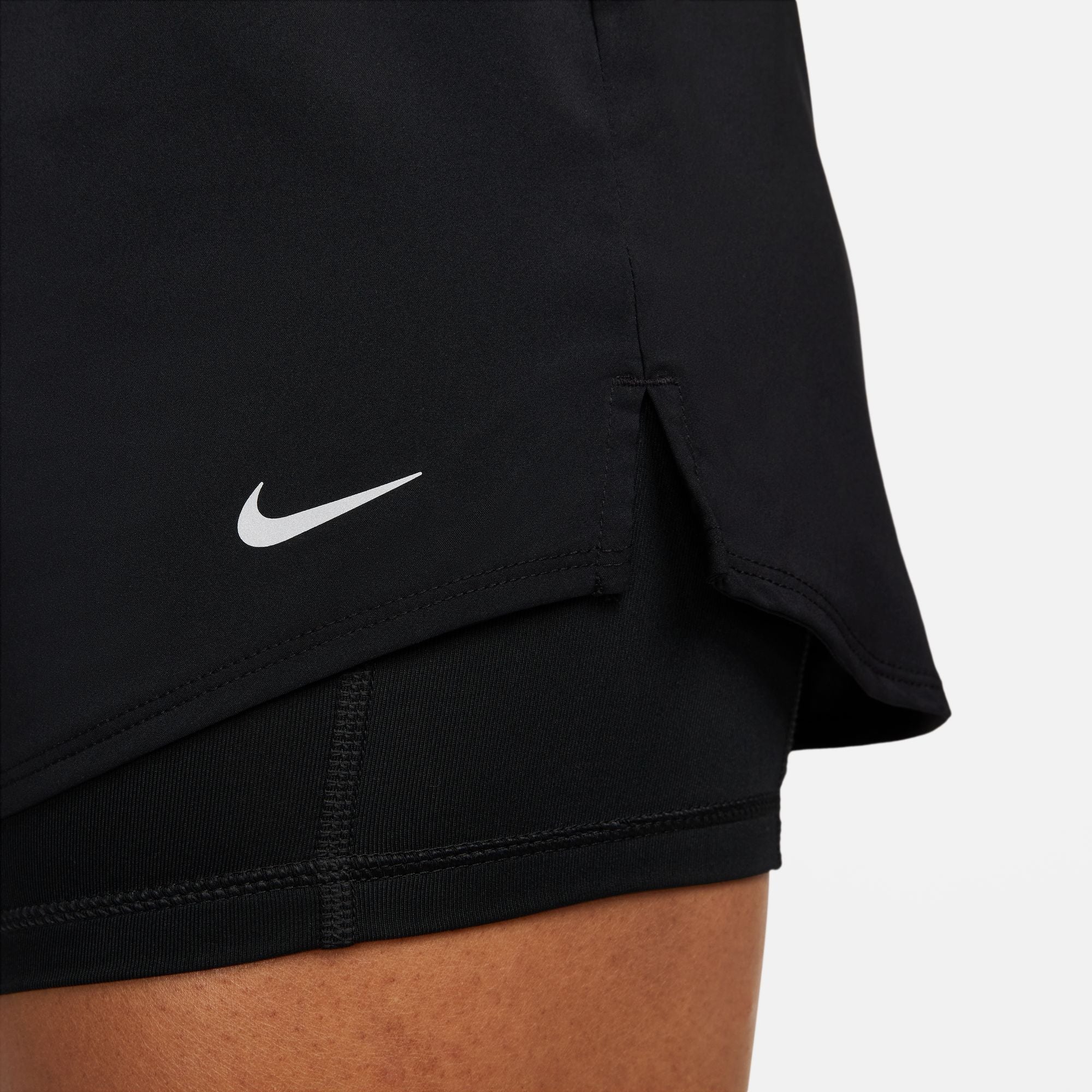 Nike One  Dri-FIT Mid-Rise 3 Inch 2-in-1 Womens Shorts