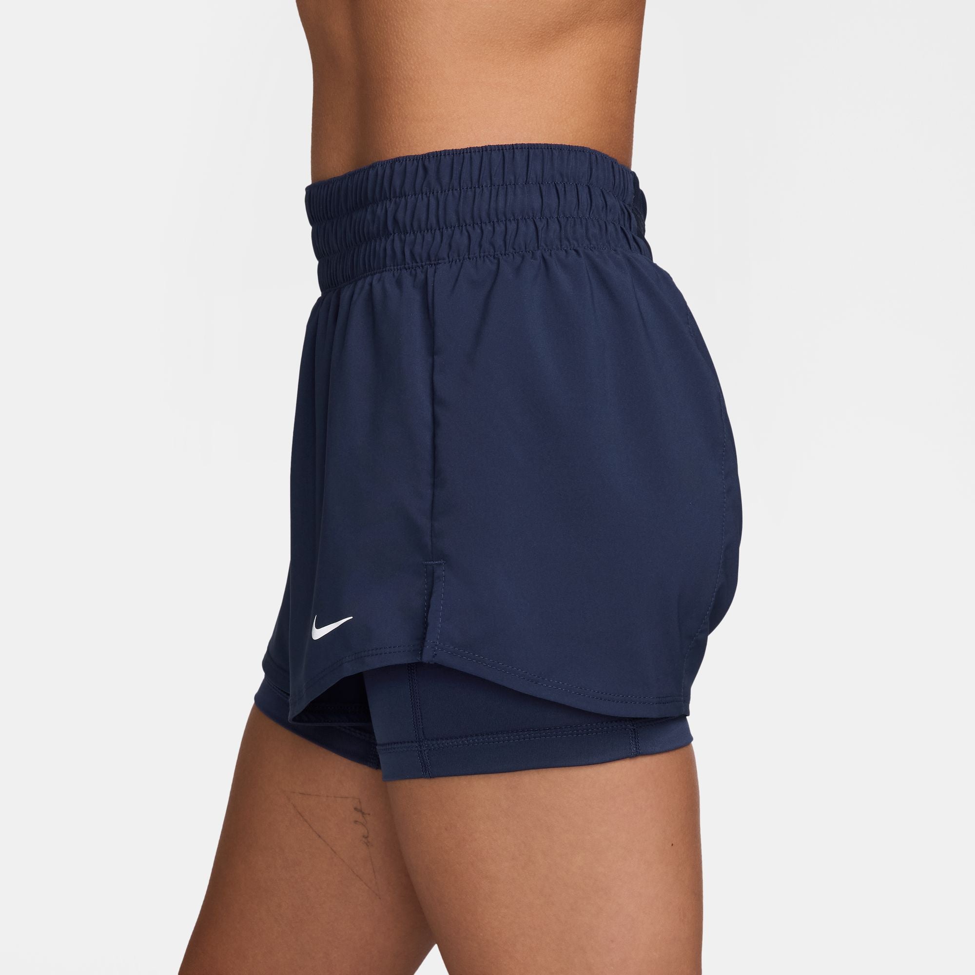 Nike One  Dri-FIT Mid-Rise 3 Inch 2-in-1 Womens Shorts