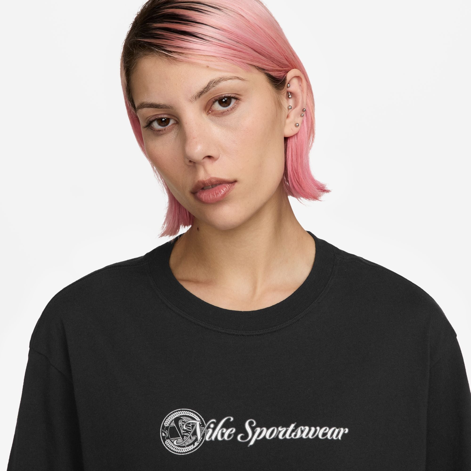 Nike Sportswear Club Crop Womens Short-Sleeve Tee