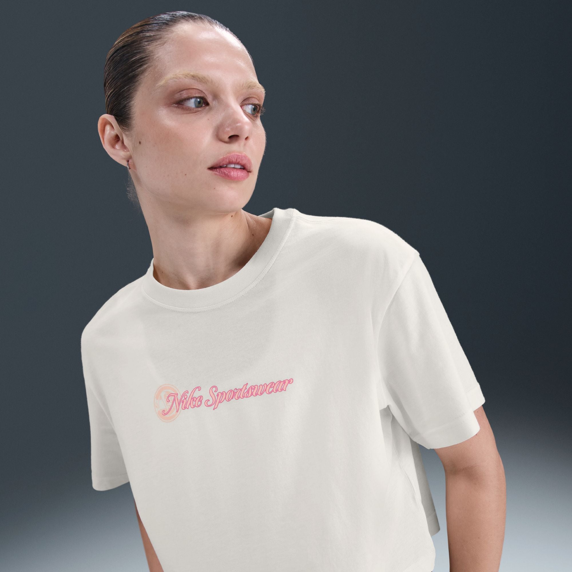 Nike Sportswear Club Crop Womens Short-Sleeve Tee