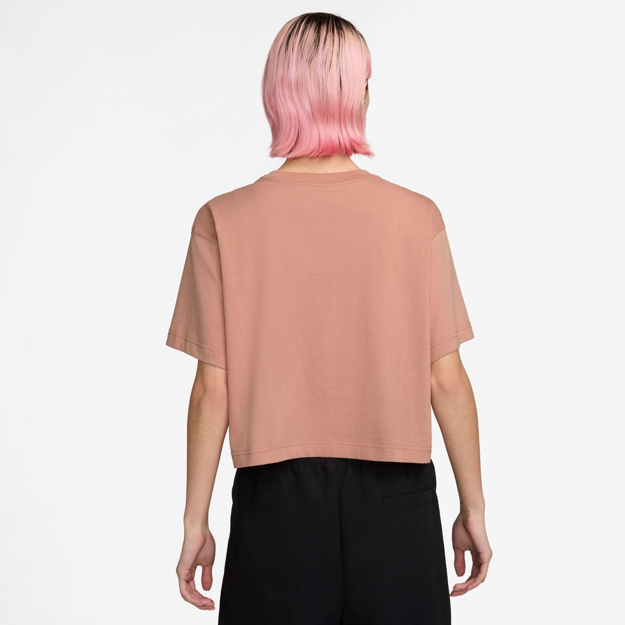 Nike Sportswear Club Crop Womens Short-Sleeve Tee