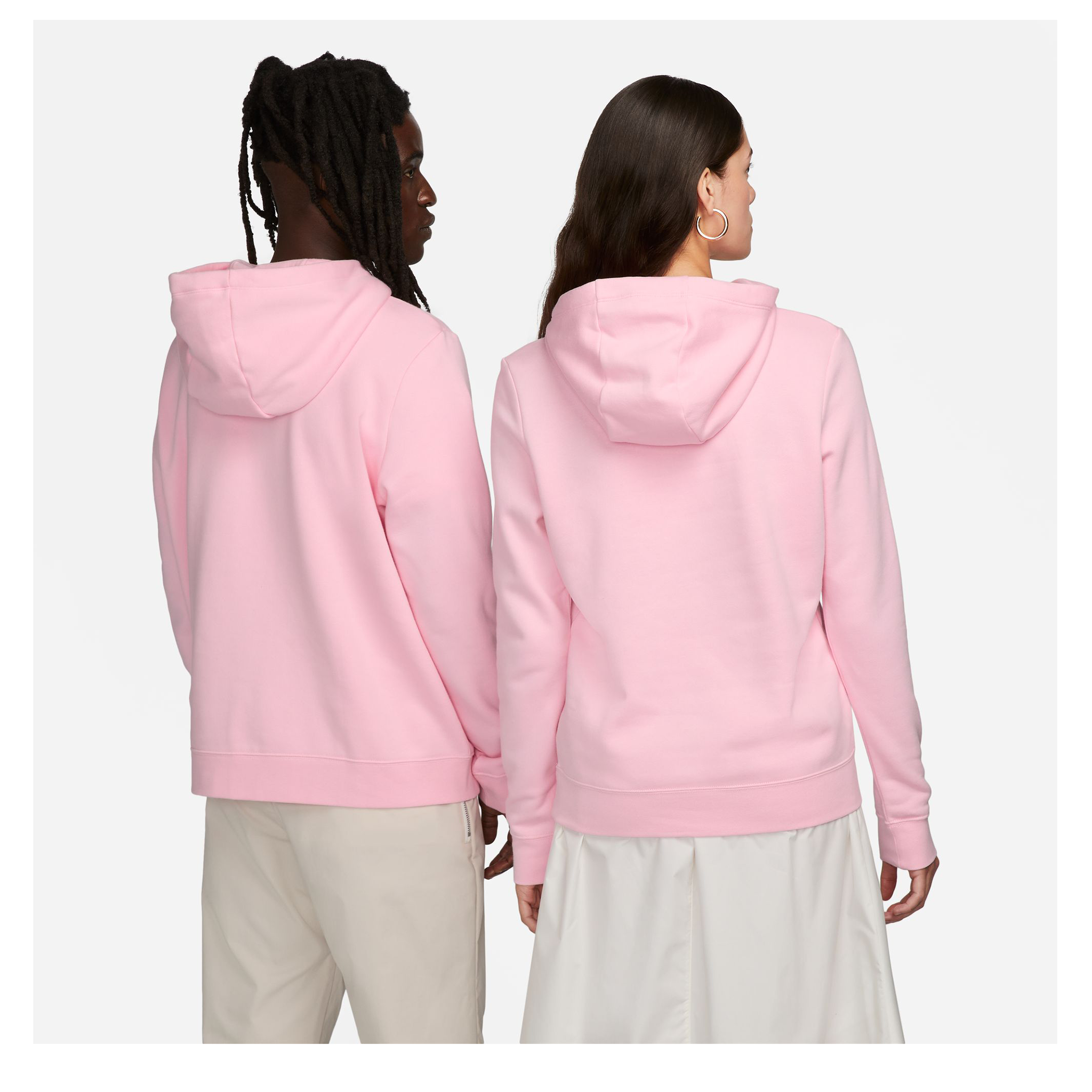 nike double futura overhead hoodie pink
