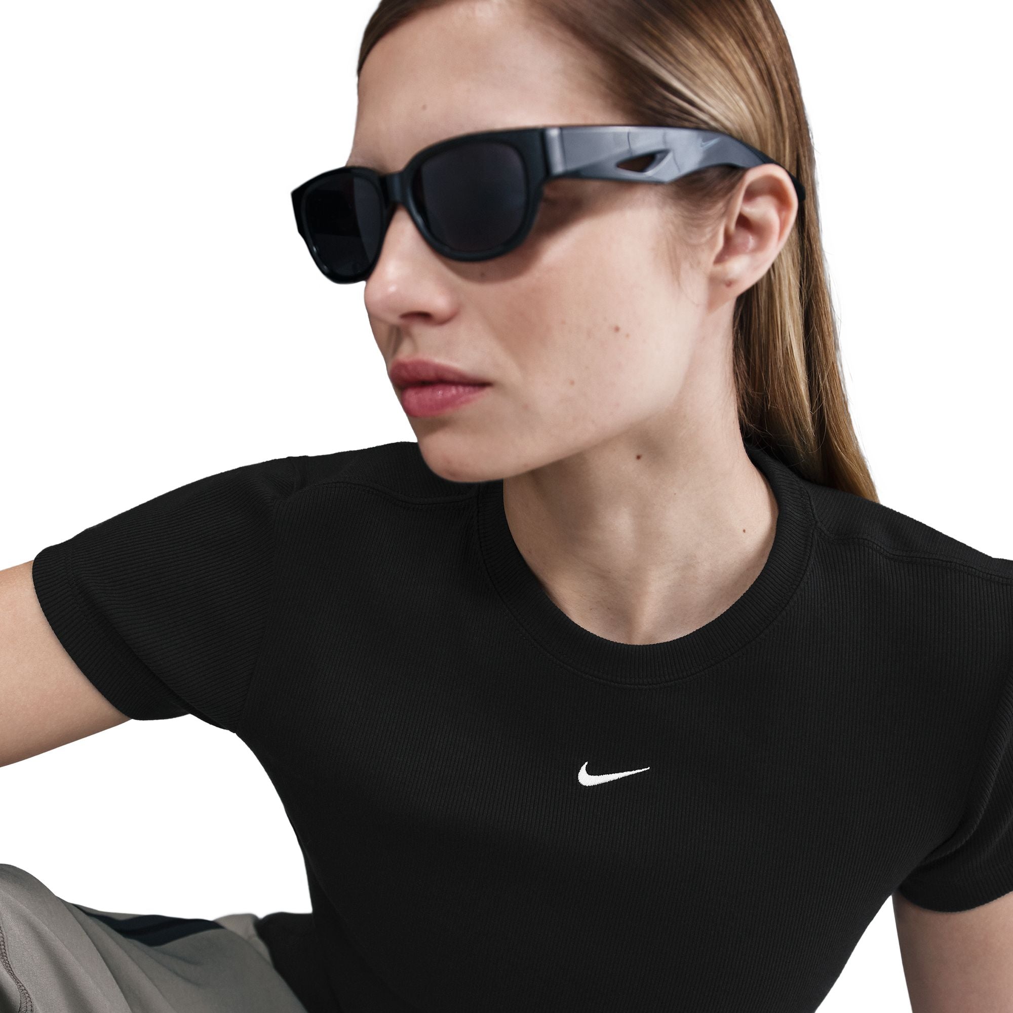 Nike Tight Ribbed Womens Short-Sleeved Tee