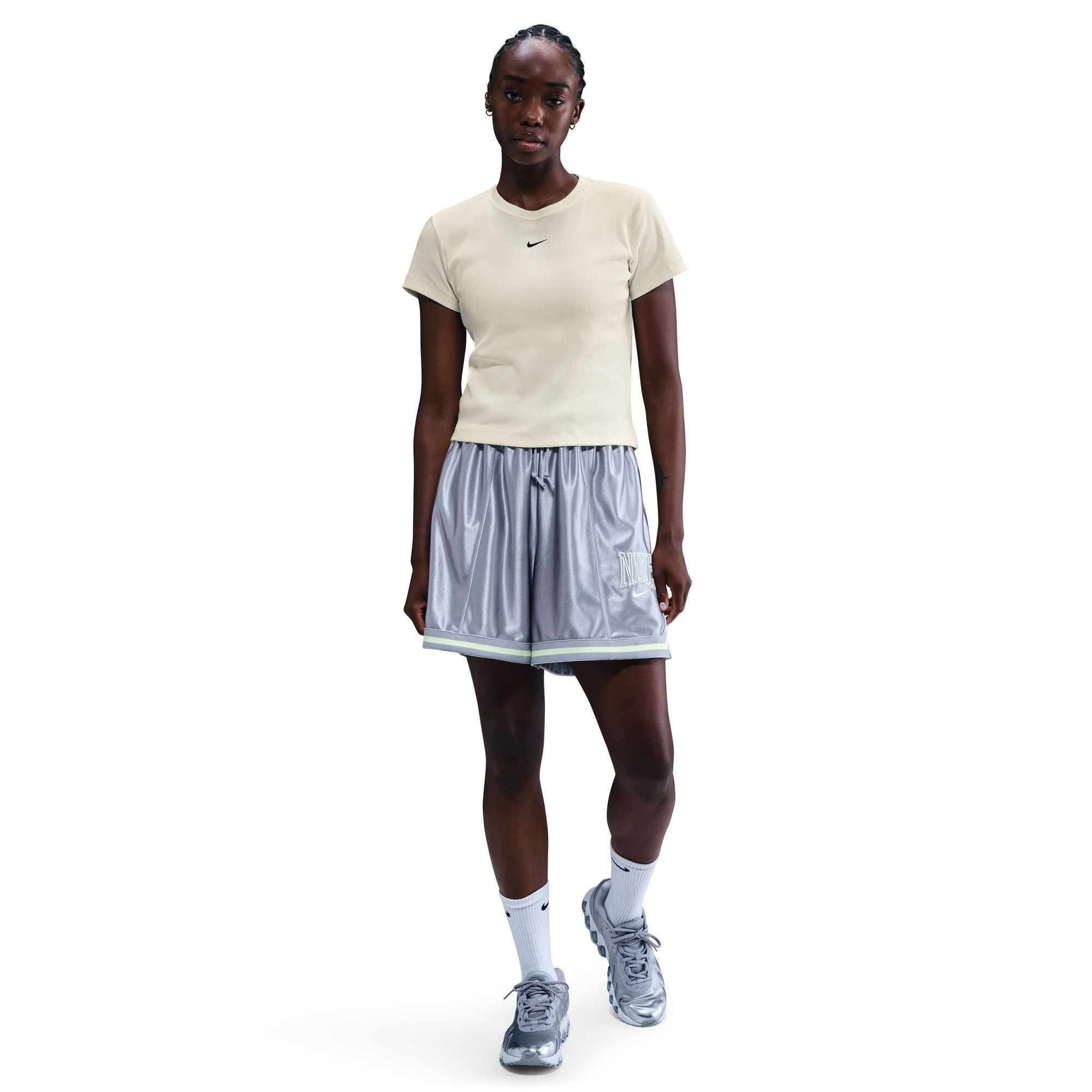 Nike Tight Ribbed Womens Short-Sleeved Tee