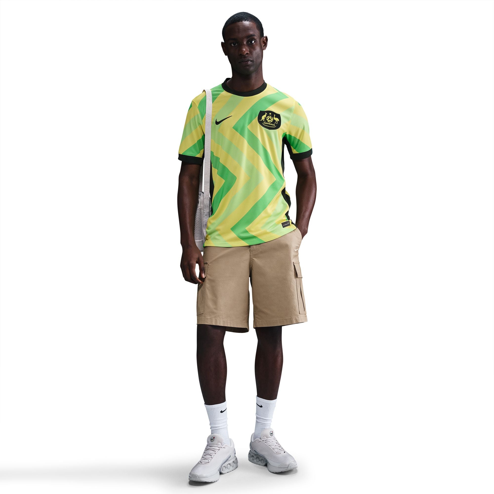 Nike Australia 2025/26 Stadium Home Dri-FIT Soccer Replica Mens Jersey