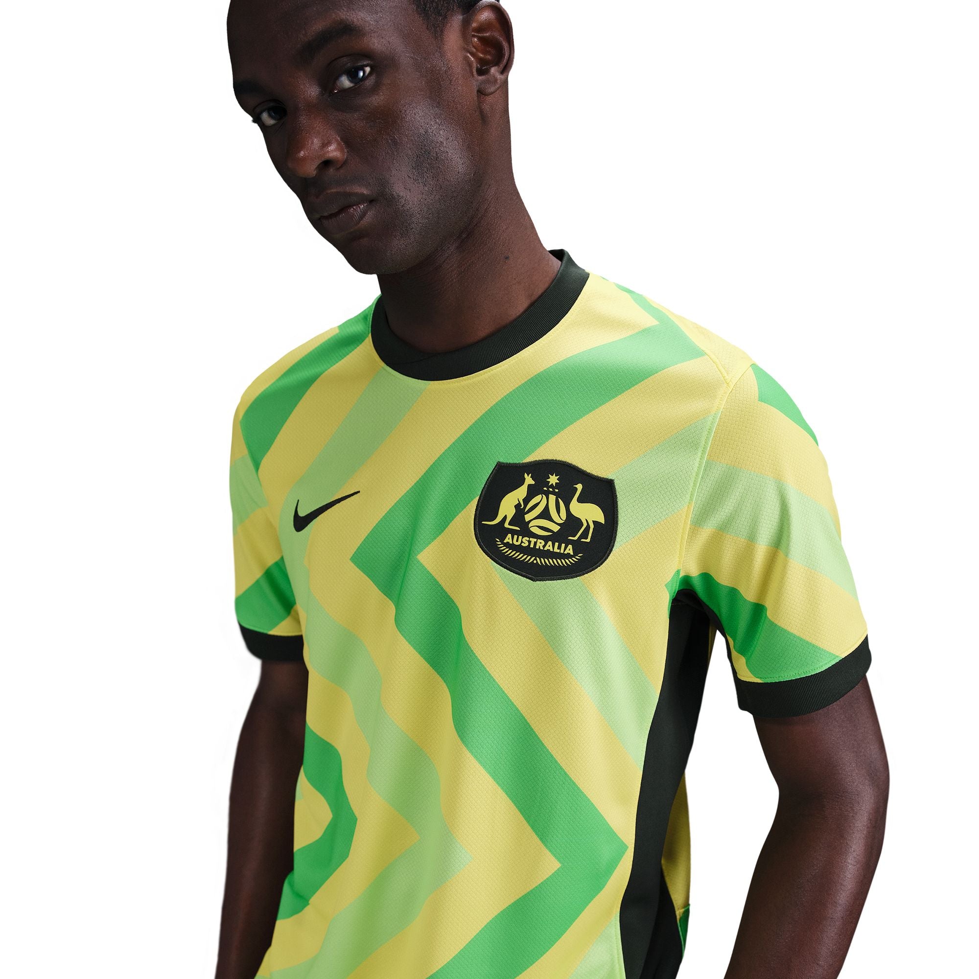 Nike Australia 2025/26 Stadium Home Dri-FIT Soccer Replica Mens Jersey