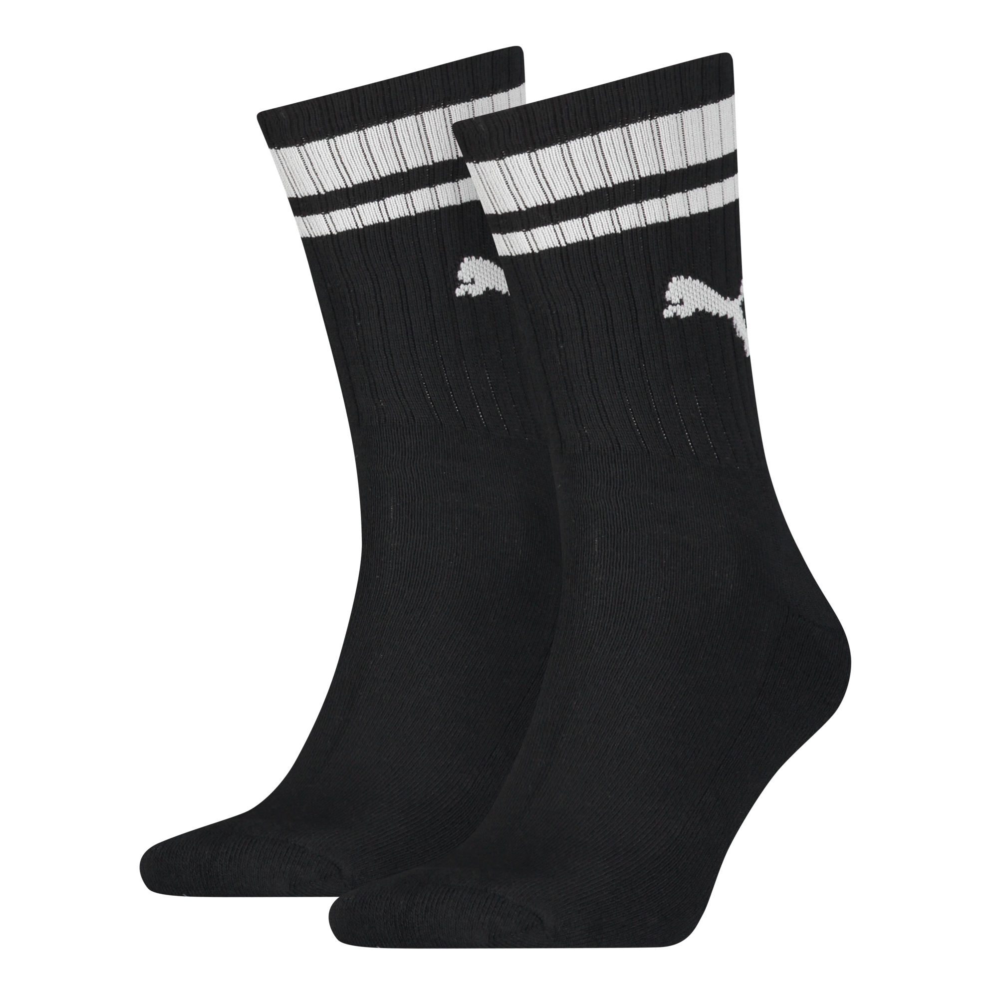 PUMA Crew Heritage Stripe Socks - 2 Pack
