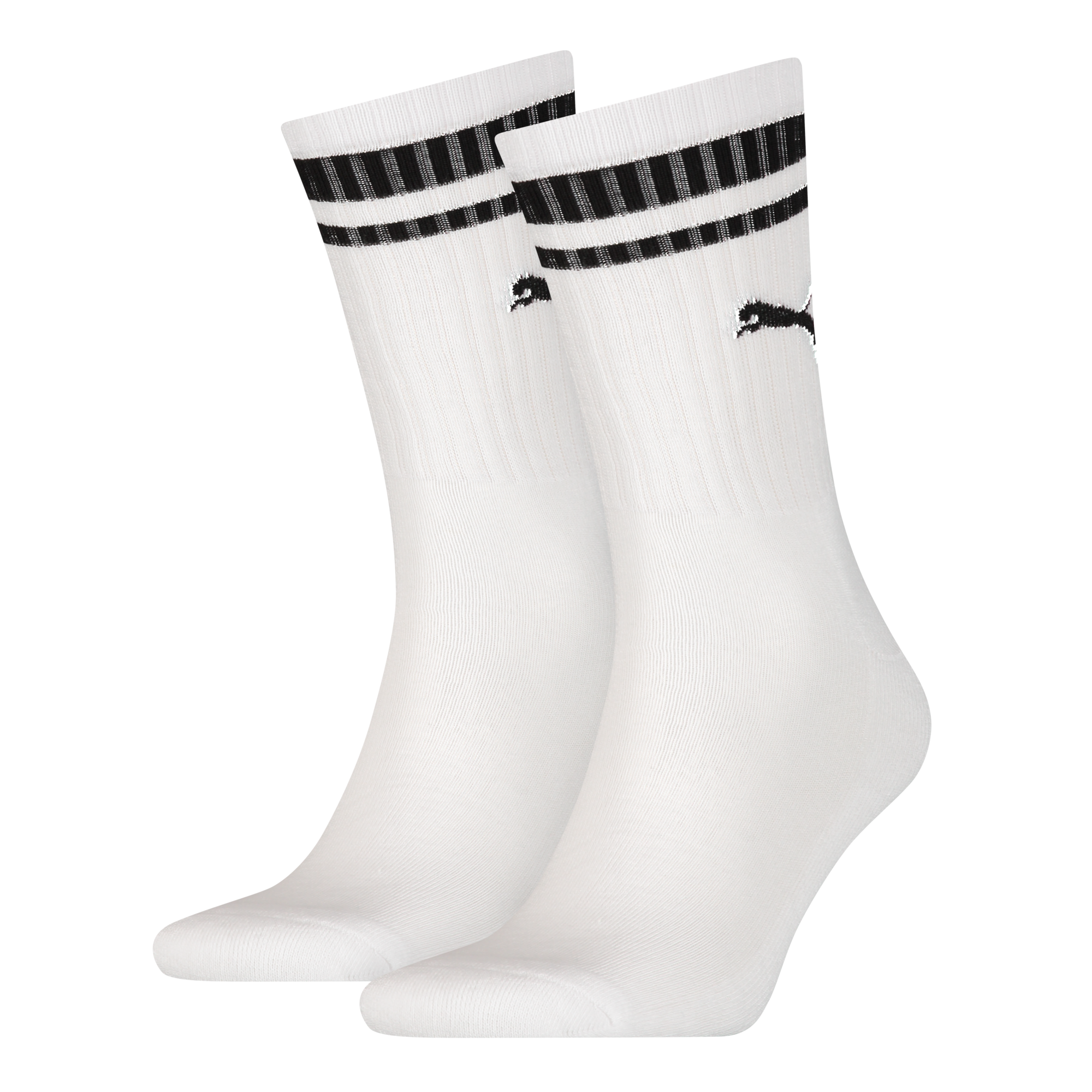 PUMA Crew Heritage Stripe Socks - 2 Pack