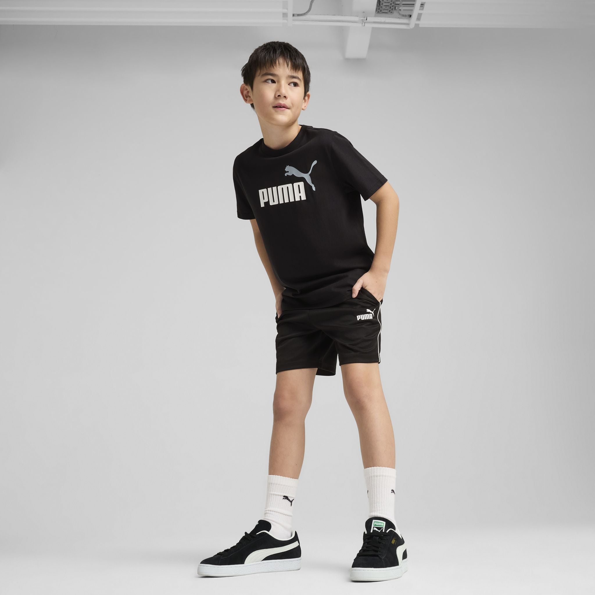 PUMA Essentials 2 Colour No.1 Logo Boys Tee