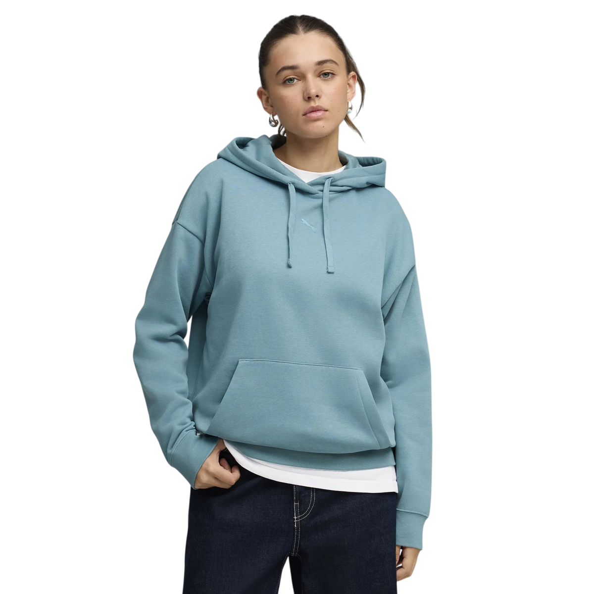 PUMA Essentials Cat Logo Womens Relaxed Hoodie