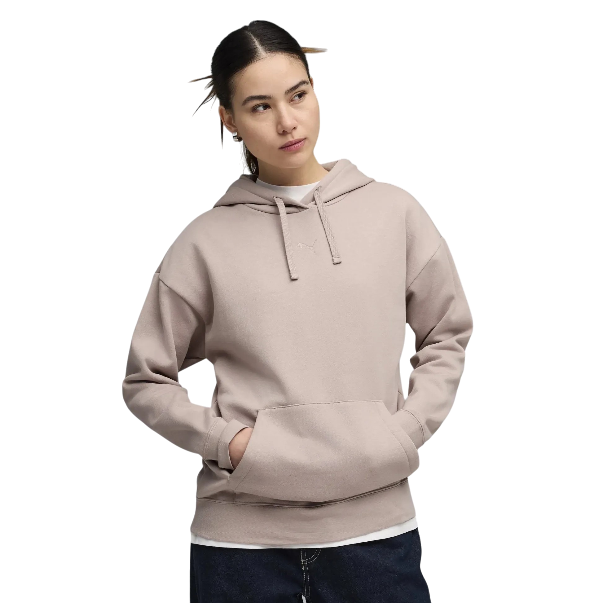 PUMA Essentials Cat Logo Womens Relaxed Hoodie