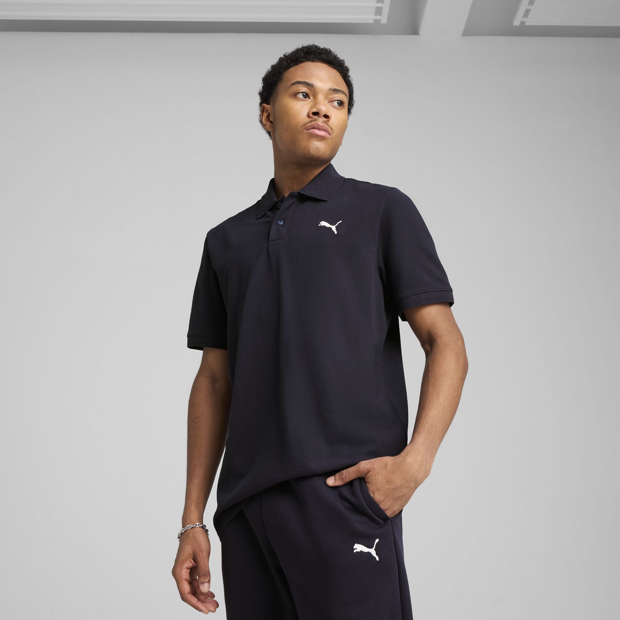 PUMA Essentials Mens Pique Polo