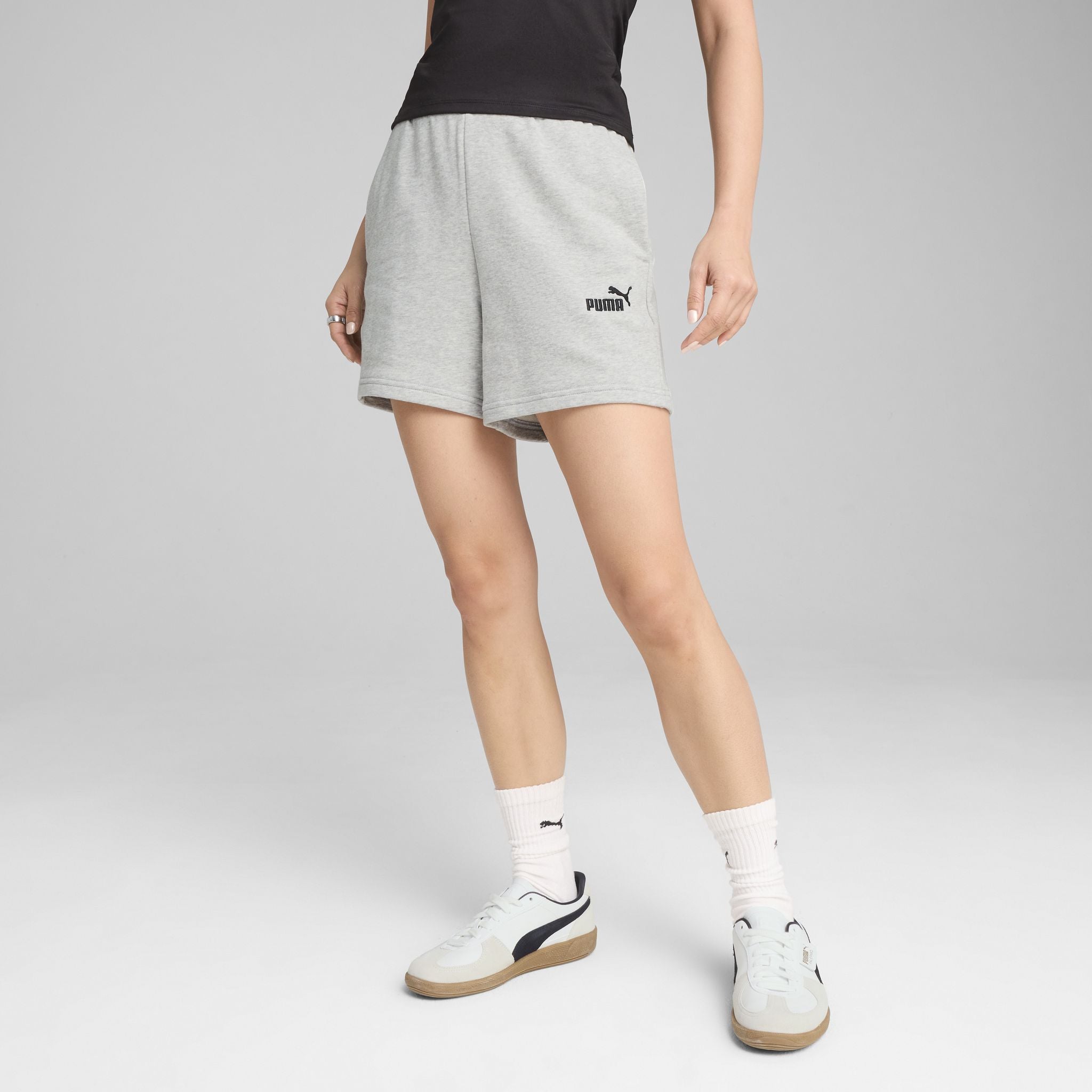 PUMA Essentials Small No. 1 Logo High-Waist Womens Shorts